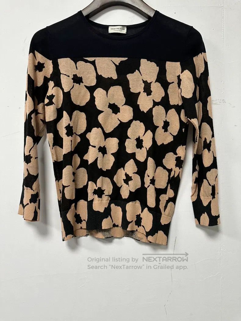 Dries Van Noten Dries Van Noten Brown Knit Sweater Size XS / US 0-2 / IT 36-38 - 1 Thumbnail