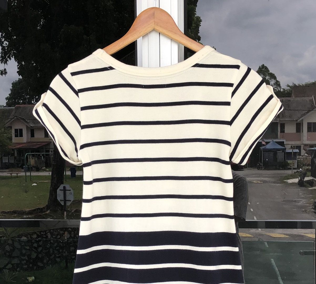 Burberry Burberry London Blue Label Big Logo Striped Cotton Dress Size S / US 4 / IT 40 - 9 Thumbnail