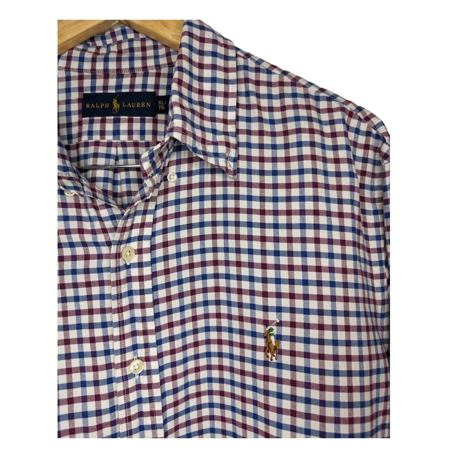 Ralph Lauren Ralph Lauren Oxford Shirt Plaid Button Down Shirt Polo Logo Size US XL / EU 56 / 4 - 5 Thumbnail