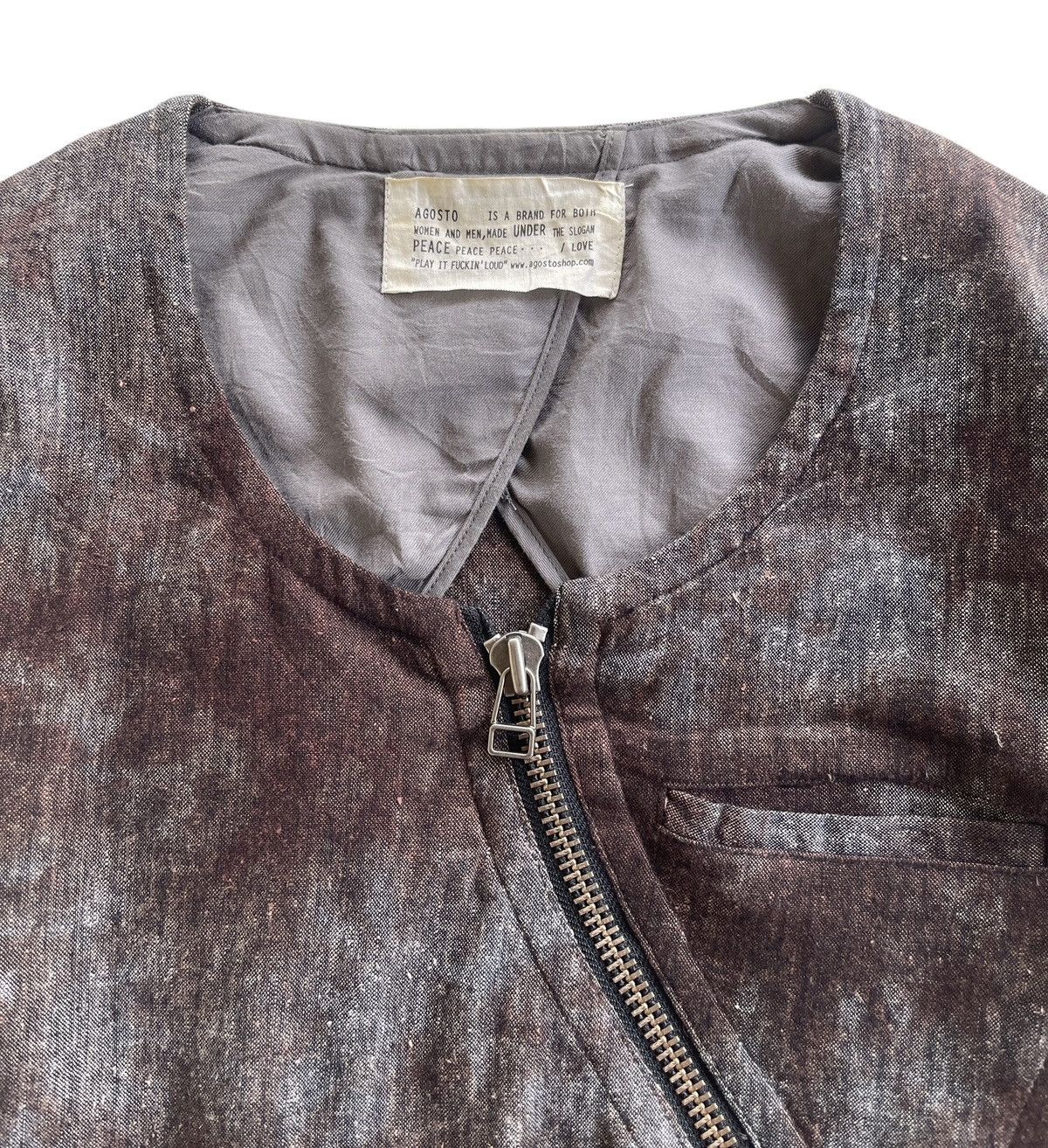Japanese Brand Agosto Rockabilly Asymmetrical Zip Up Jacket Size US M / EU 48-50 / 2 - 9 Thumbnail