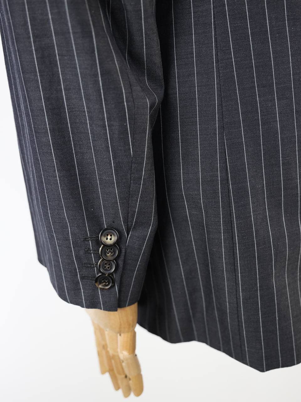 Hugo Boss HUGO BOSS Striped cotton blazer jacket Size 52R - 5 Thumbnail