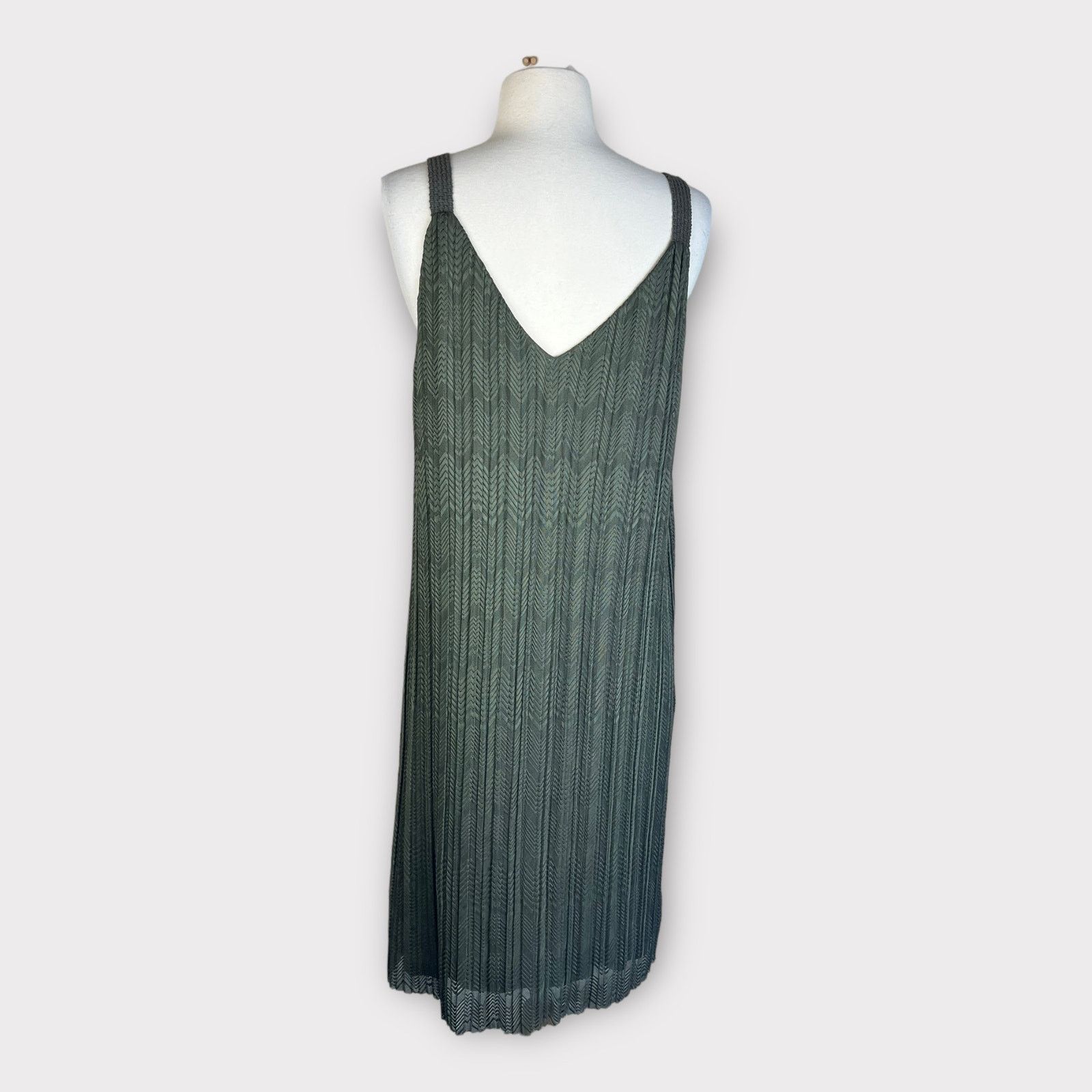 Anthropologie Anthropologie Meadow Rue | Moss Prespa Pleated Dress | 14 Size XL / US 12-14 / IT 48-50 - 6 Thumbnail