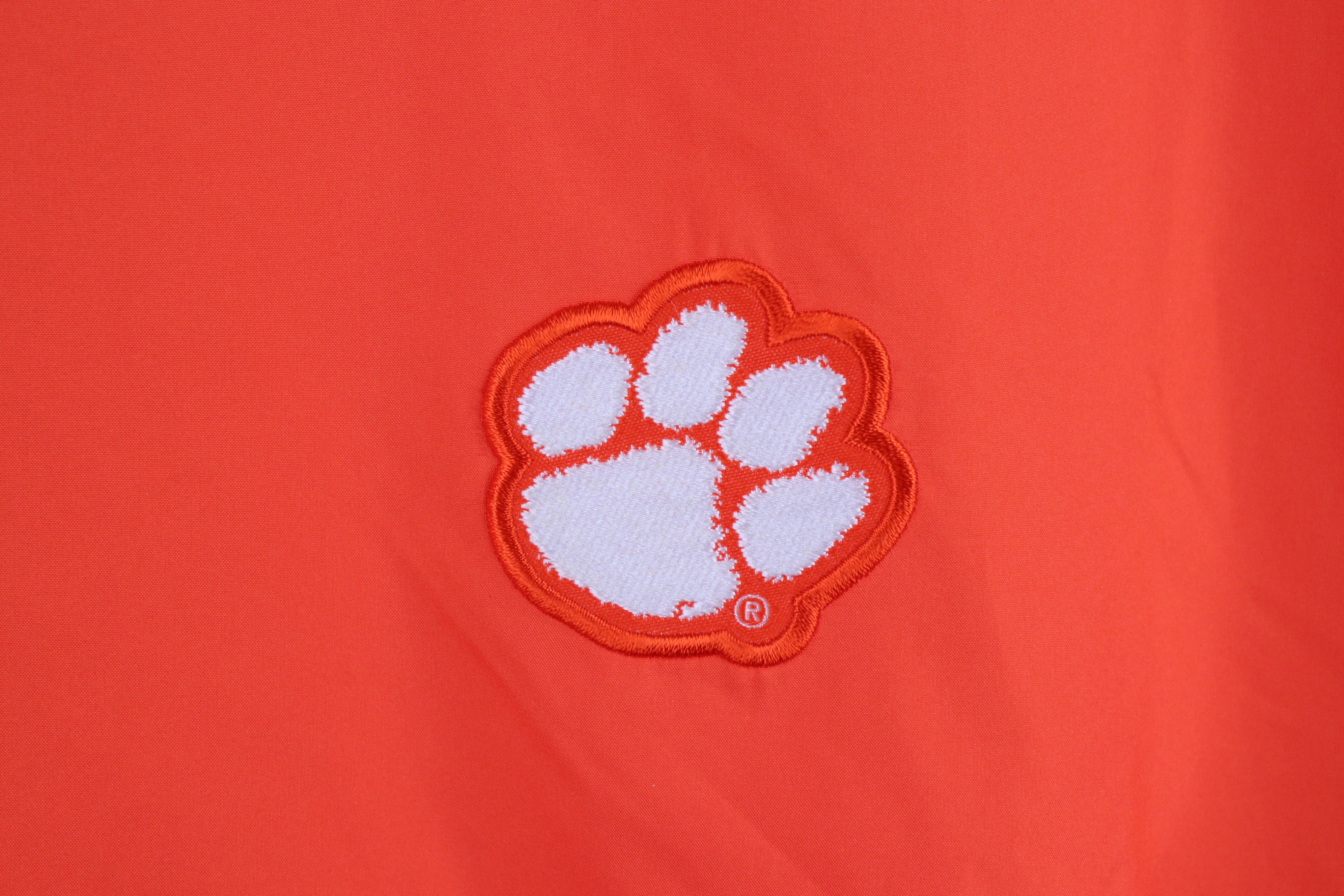 Nike × Vintage Nike University Football Short Sleeve Half Zip Jacket Orange Size US M / EU 48-50 / 2 - 4 Thumbnail