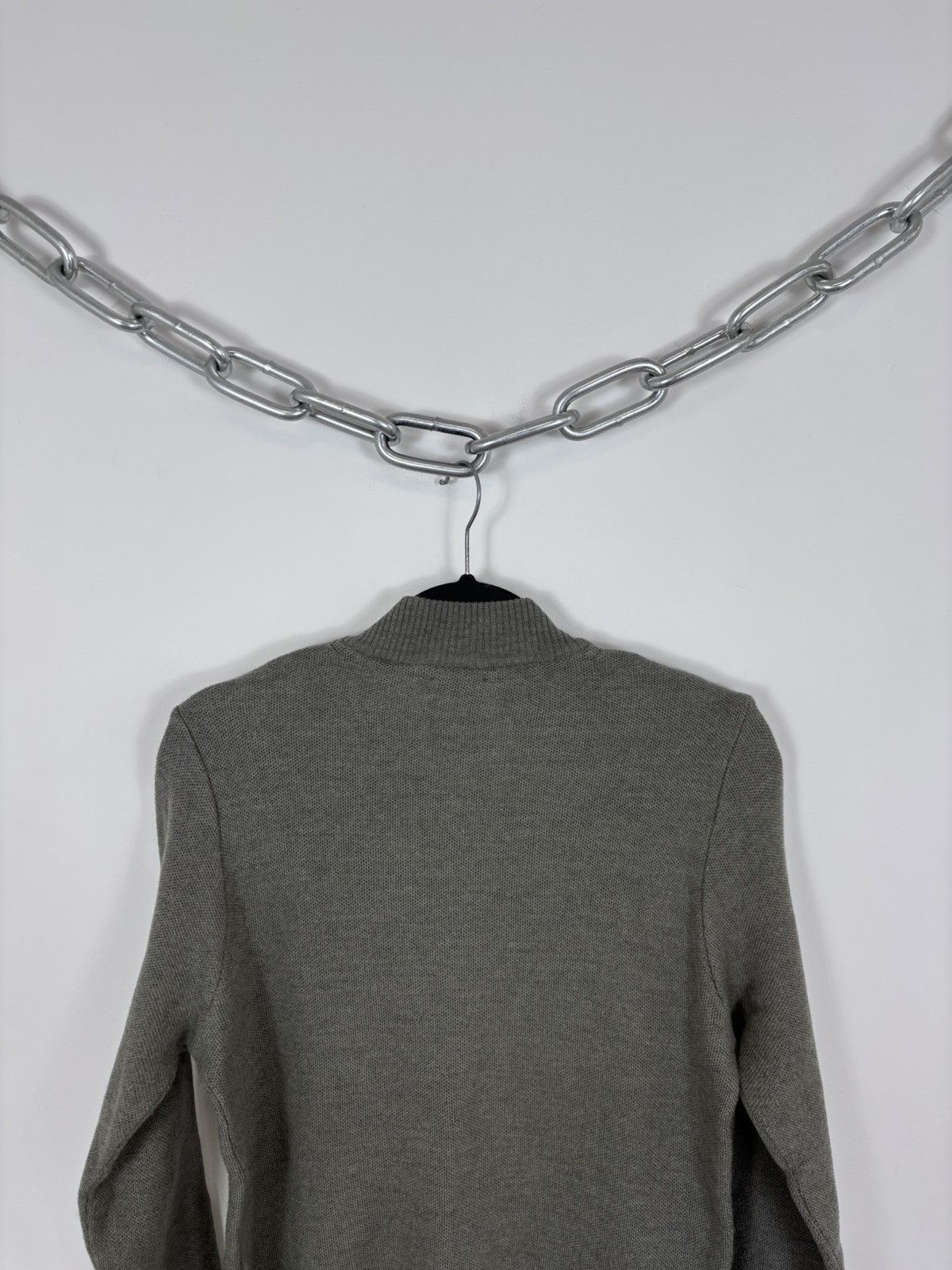 Strenstroms Stenstroms Men’s Khaki Classic Wool Knit 1/4 Zip Sweater Size US S / EU 44-46 / 1 - 13 Thumbnail