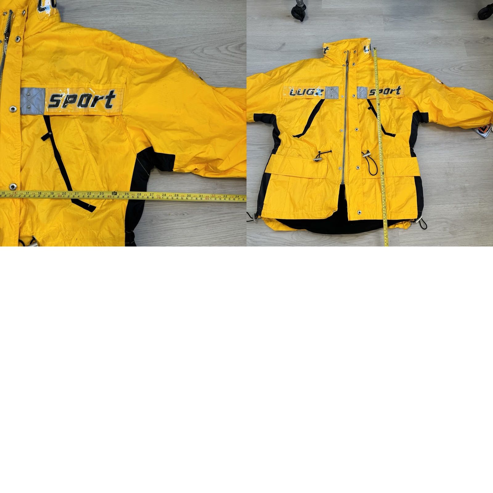 Lugz VINTAGE Lugz Sport Parka Jacket 2 In 1 Tech Insulated Nylon Yellow Men L Parka Sports 90s Size US L / EU 52-54 / 3 - 9 Thumbnail