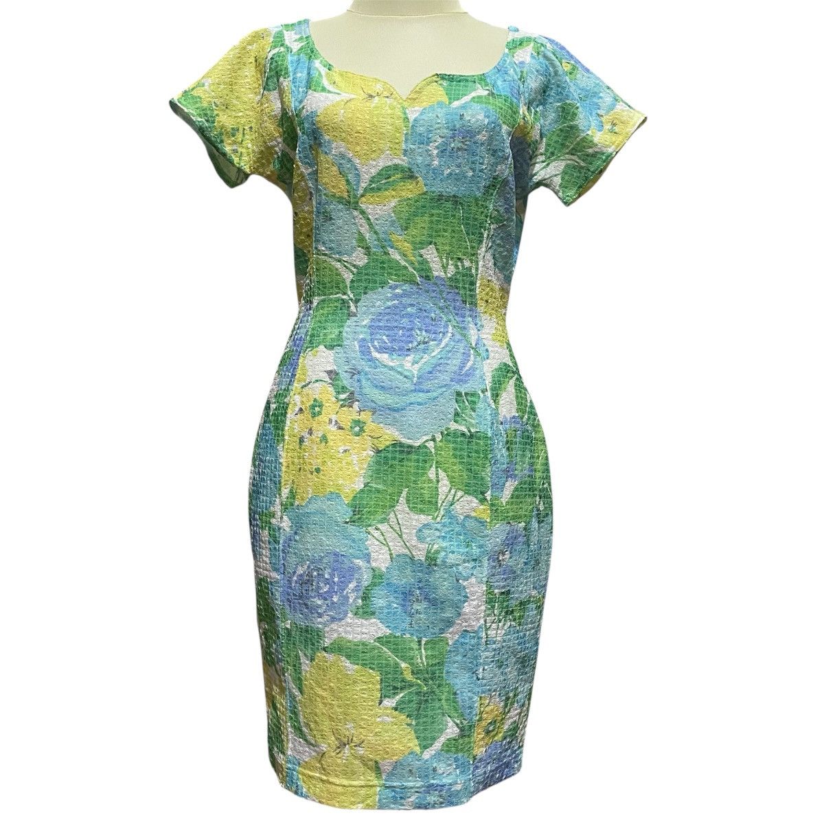 Christian Dior Monsieur Christian Dior Mid Length Floral Dress Size L / US 10 / IT 46 - 4 Thumbnail