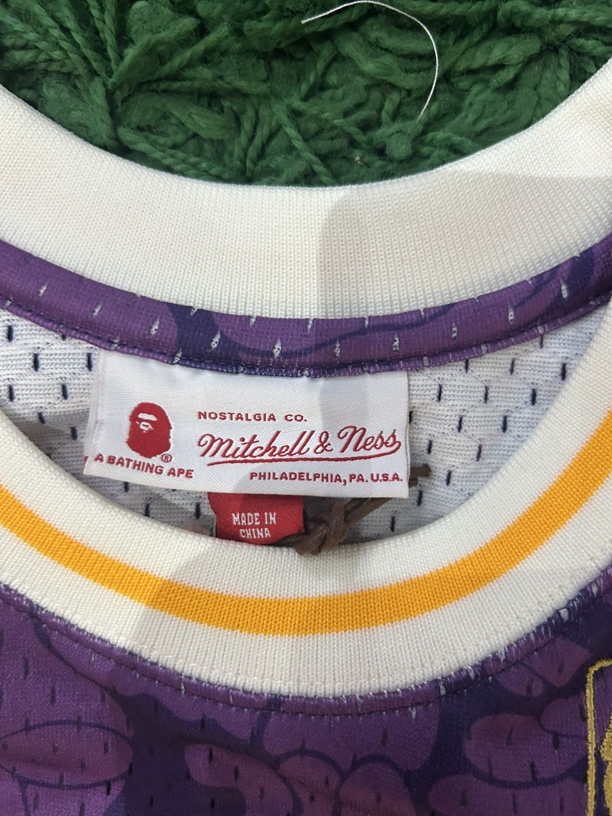 Bape × Mitchell & Ness × NBA Bape Laker Jersey Size US M / EU 48-50 / 2 - 6 Thumbnail