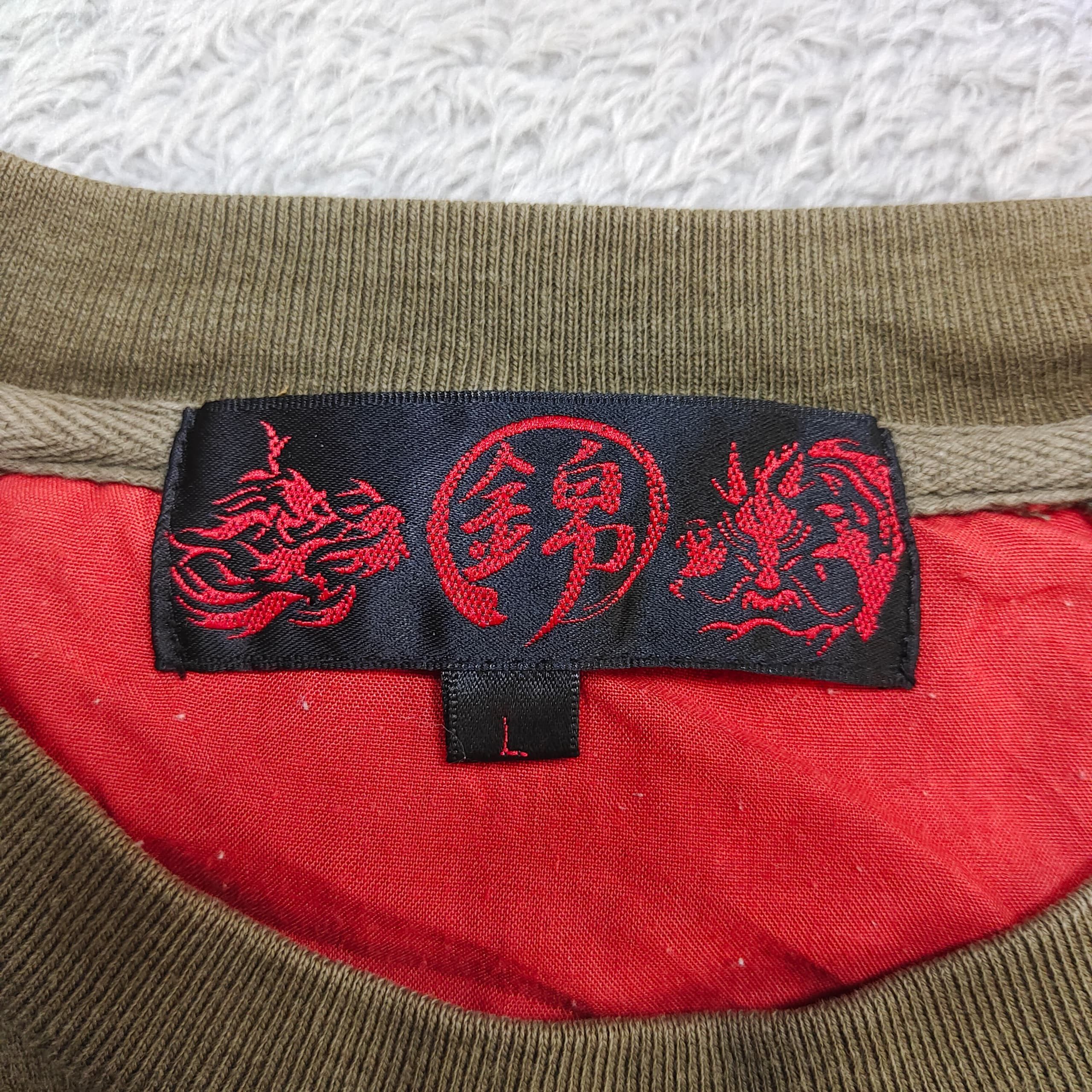 Japanese Brand Vintage Sukajan Y2K Japanese Samurai Warrior 3/4 Sleeve Tee Size US L / EU 52-54 / 3 - 8 Thumbnail