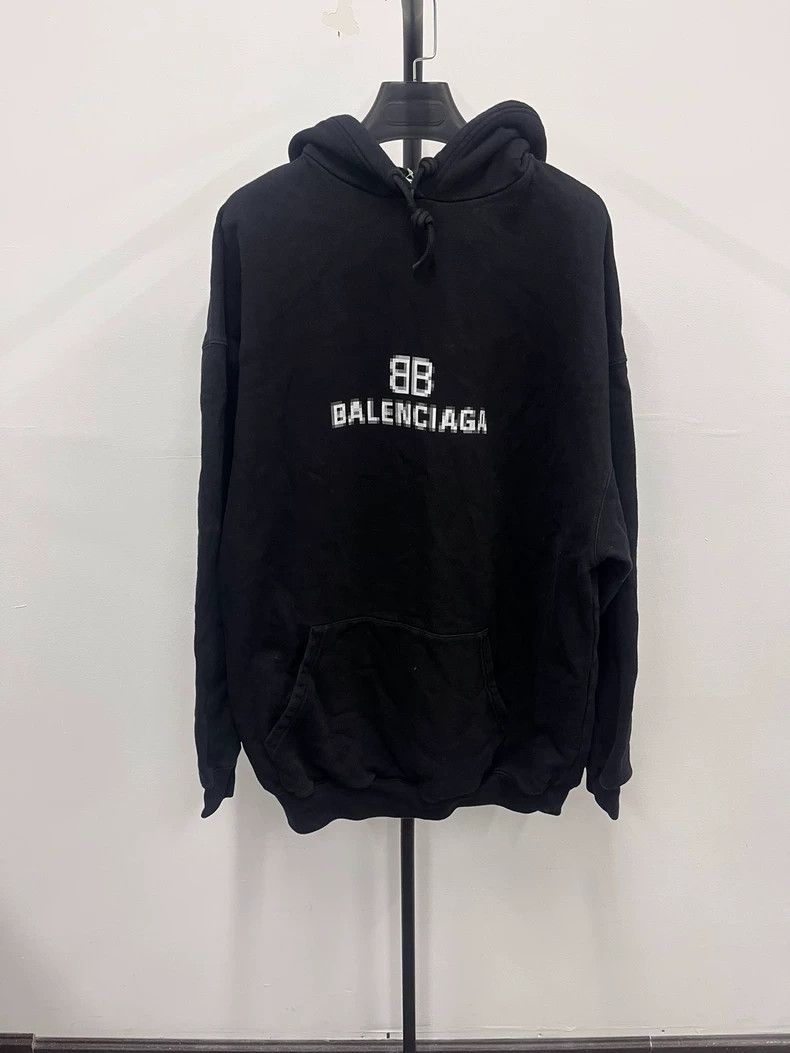 Balenciaga Balenciaga Blurred mosaic logo hooded sweatshirt 2504-Nexta Size US XS / EU 42 / 0 - 1 Thumbnail