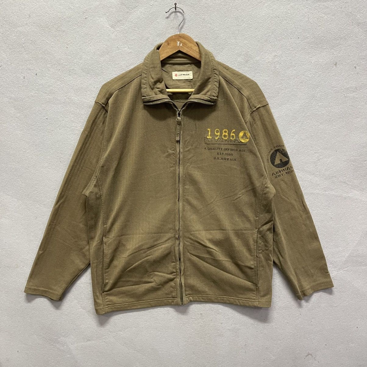 Airwalk Airwalk “1986 U.S. Airwalk” Military Zip Jacket Size US L / EU 52-54 / 3 - 1 Thumbnail