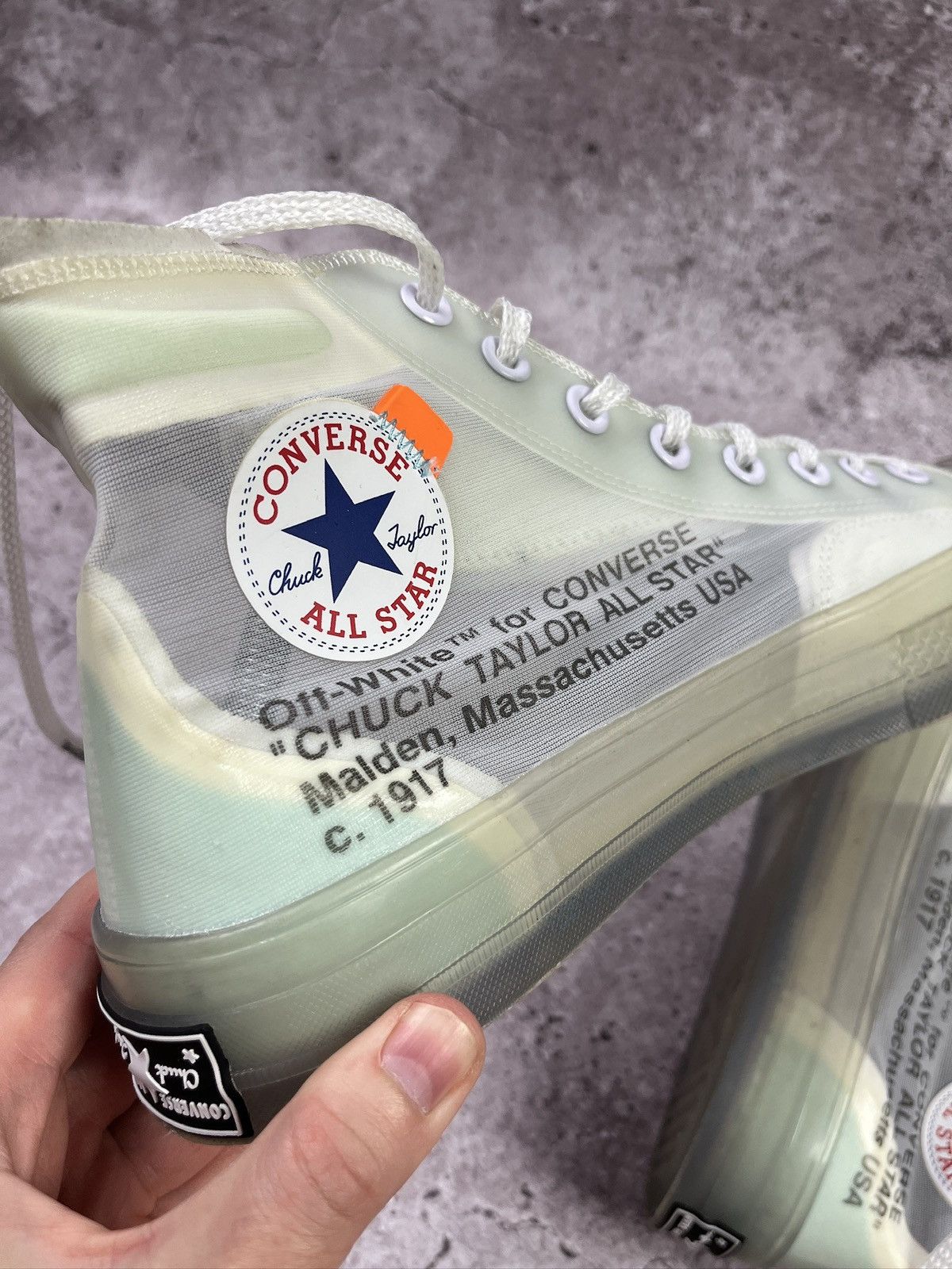 Converse × Off-White Off-White x Converse Chuck Taylor 70 Vulcanized Virgil Abloh Size US 9.5 / EU 42-43 - 7 Thumbnail