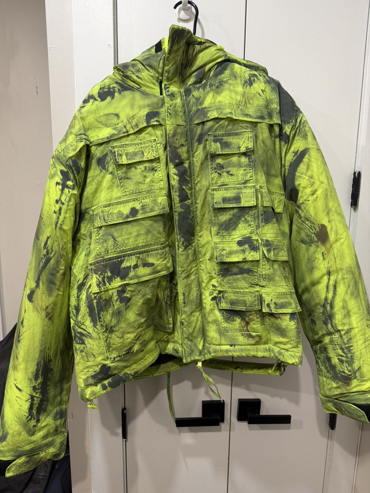 Aris Tatalovich sample 1/1 green multi pocket parka