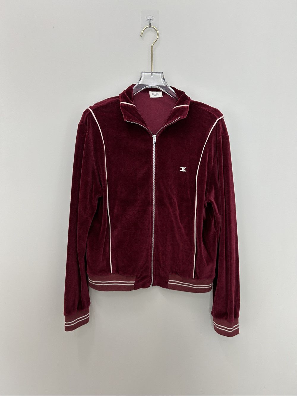 Celine Celine Velour Triomphe Jacket Size M Size M / US 6-8 / IT 42-44 - 1 Thumbnail