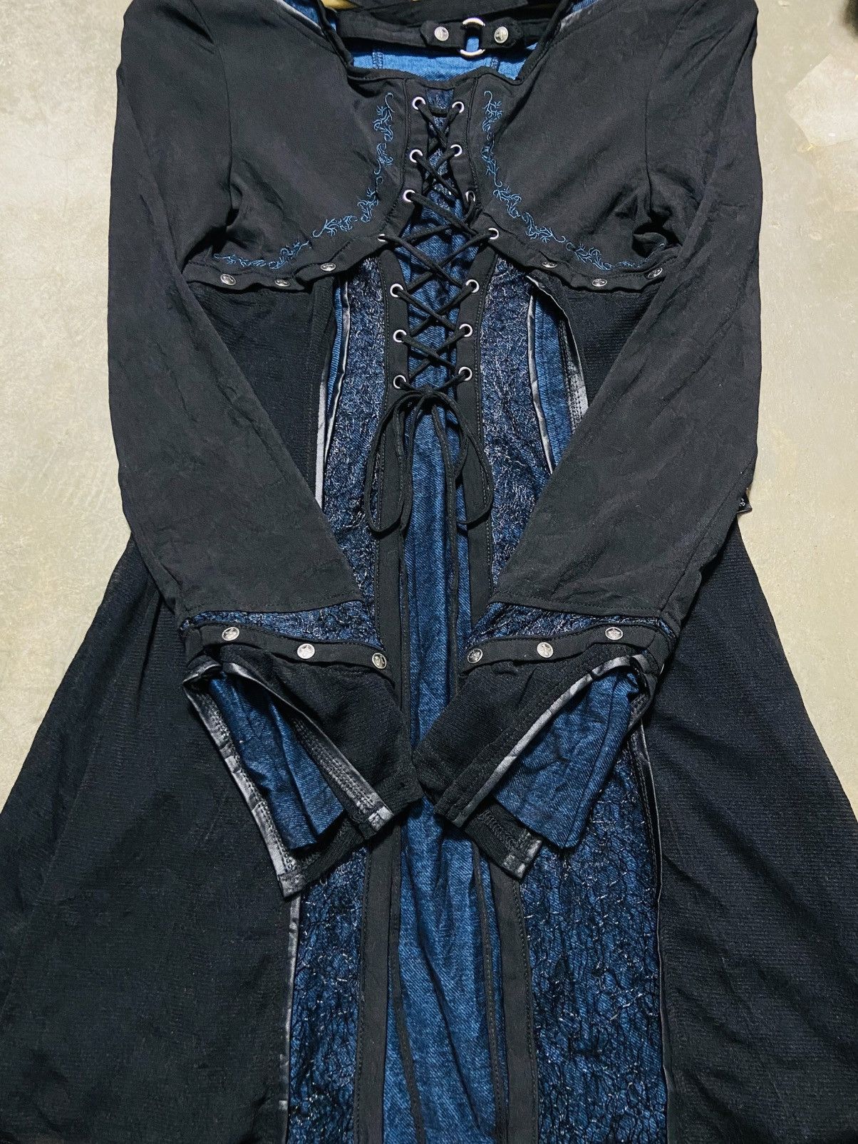 Seditionaries Ozz Croce Layered Lace-Up Corset Top Tunic Harajuku Punk Size XS / US 0-2 / IT 36-38 - 10 Thumbnail