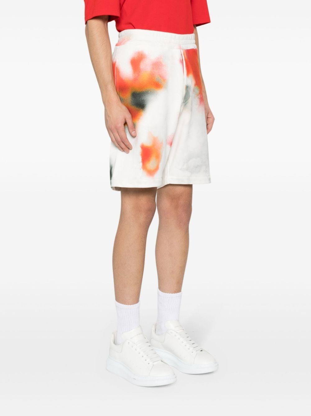 Alexander McQueen o1w1db10725 Floral Allover Shorts in Multicolor Size US 32 / EU 48 - 3 Thumbnail