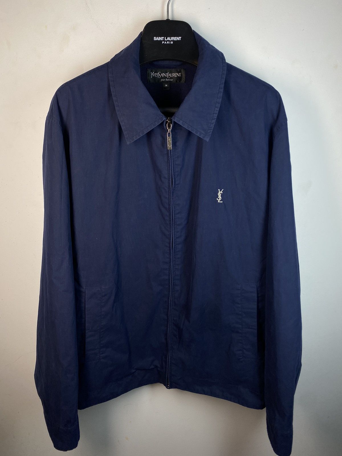 Yves Saint Laurent Autumn YSL Jacket Dark Navy YSL Bomber Size US M / EU 48-50 / 2 - 13 Thumbnail