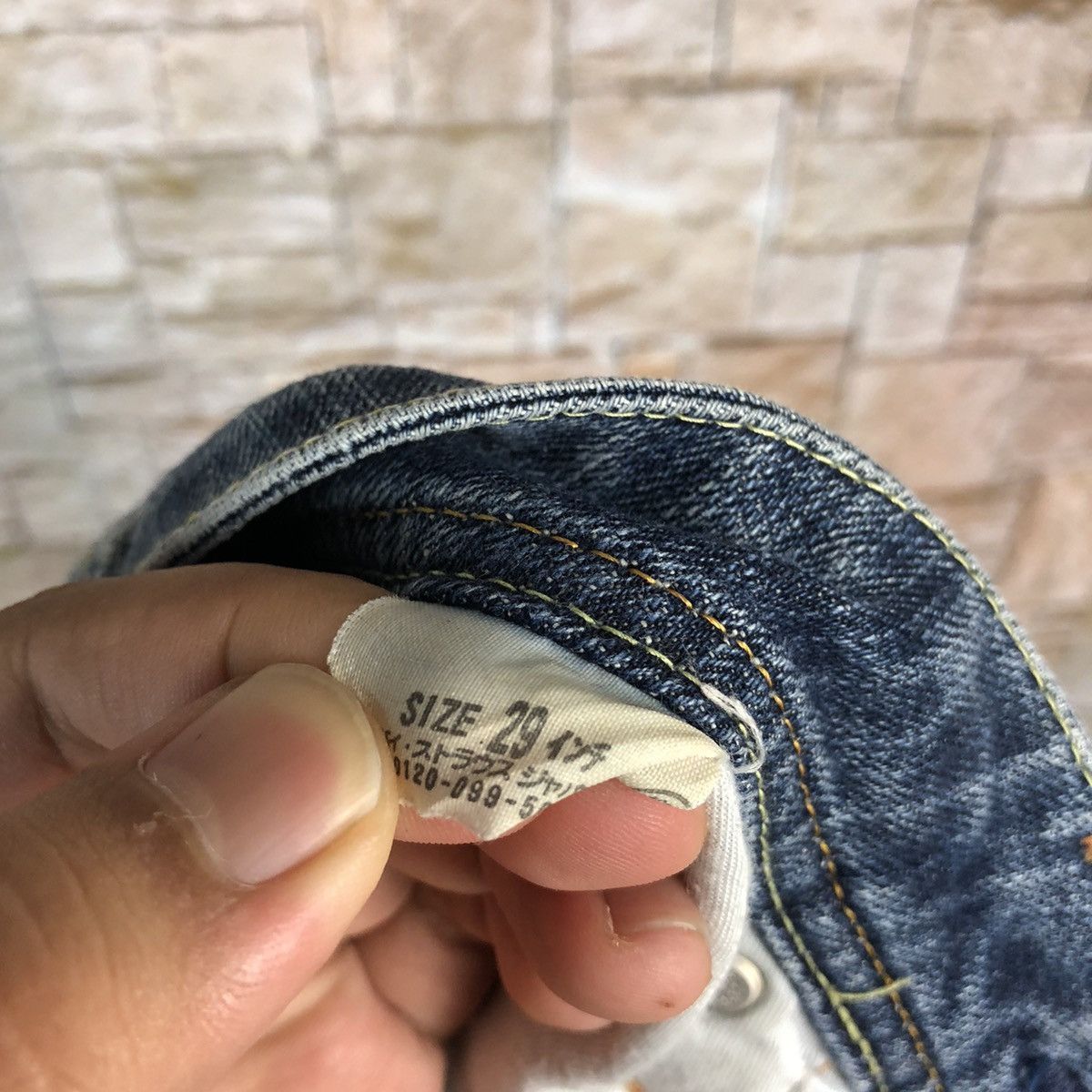Levi's Levis Ladies Blue Disstressed Denim Pants #A606 Size 29" - 23 Thumbnail
