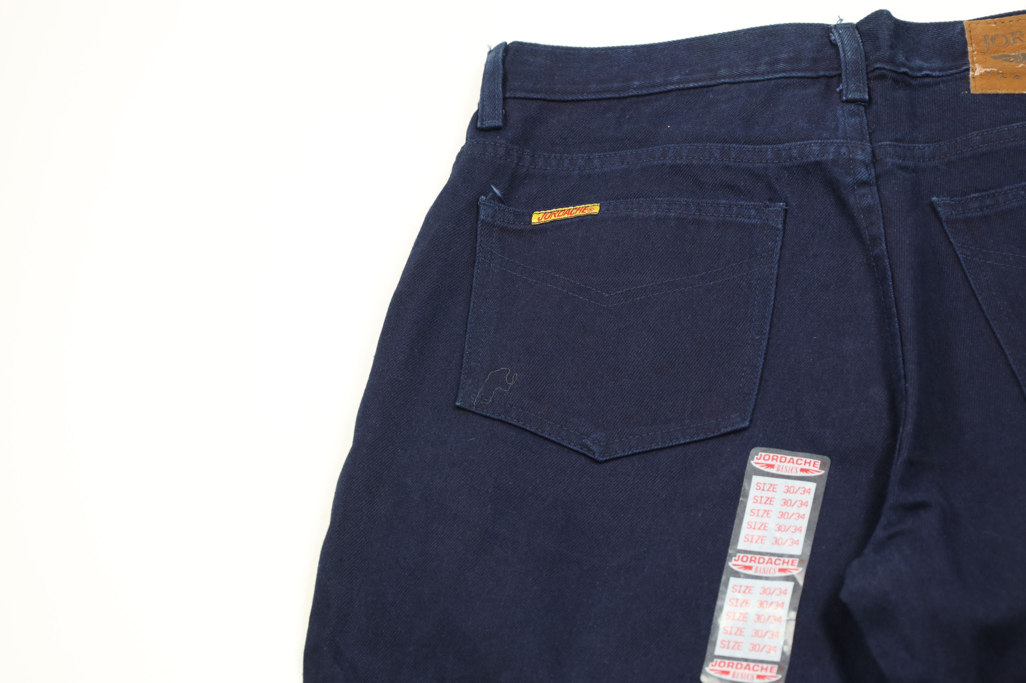 Vintage Deadstock Vintage 90s Streetwear Leg Denim Jeans Blue Size US 30 / EU 46 - 13 Thumbnail