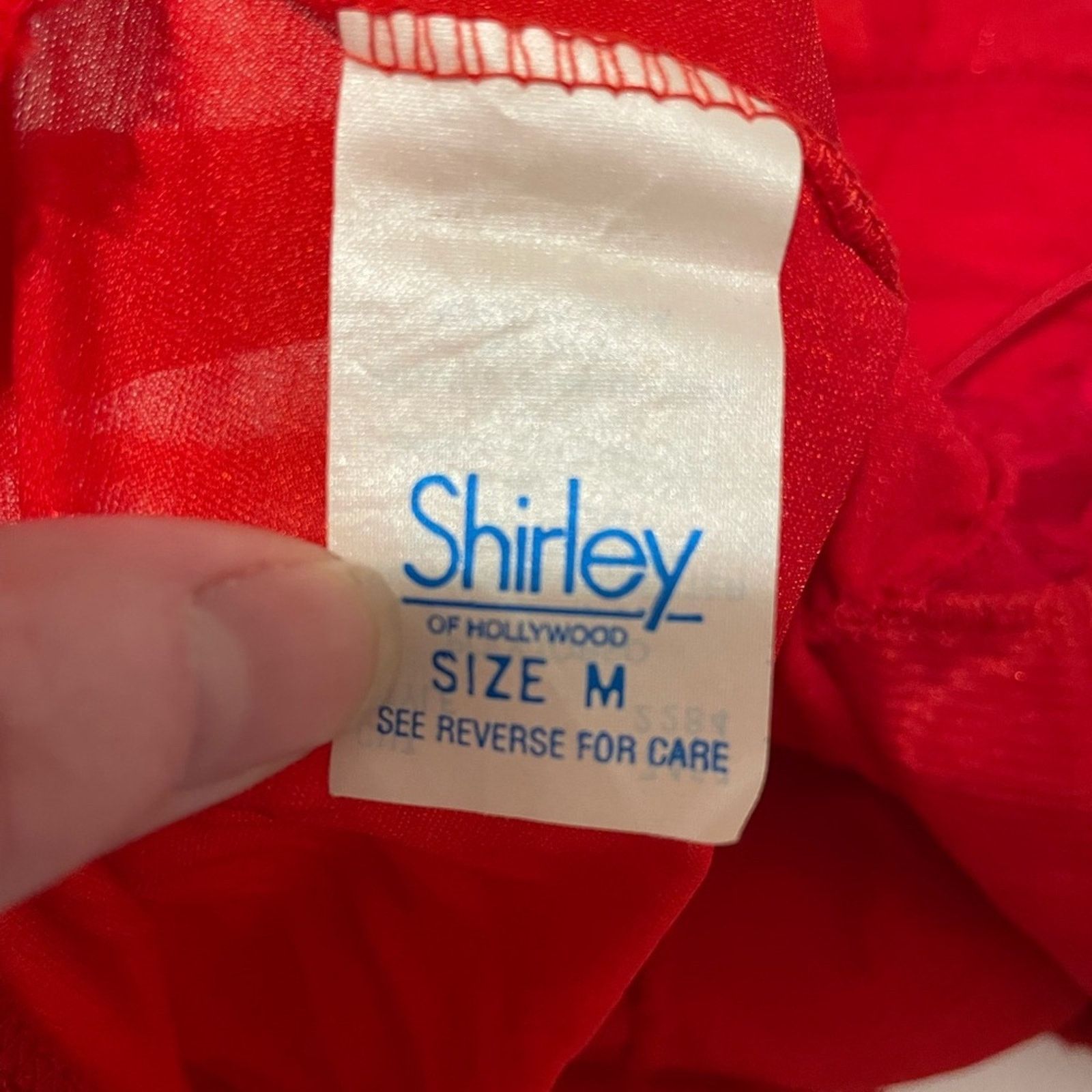 Vintage Shirley of Hollywood Vintage Women's Medium Red Lace Teddy Size ONE SIZE - 7 Thumbnail