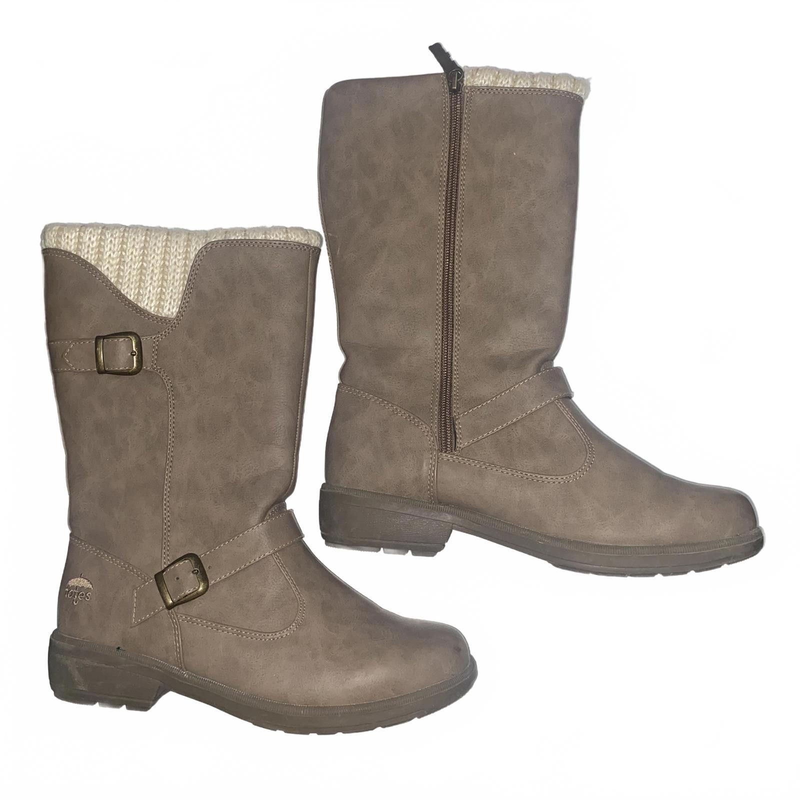 Designer Totes Maggie Women's Waterproof Winter Boots Tan Size 9 Size US 9 / IT 39 - 1 Thumbnail