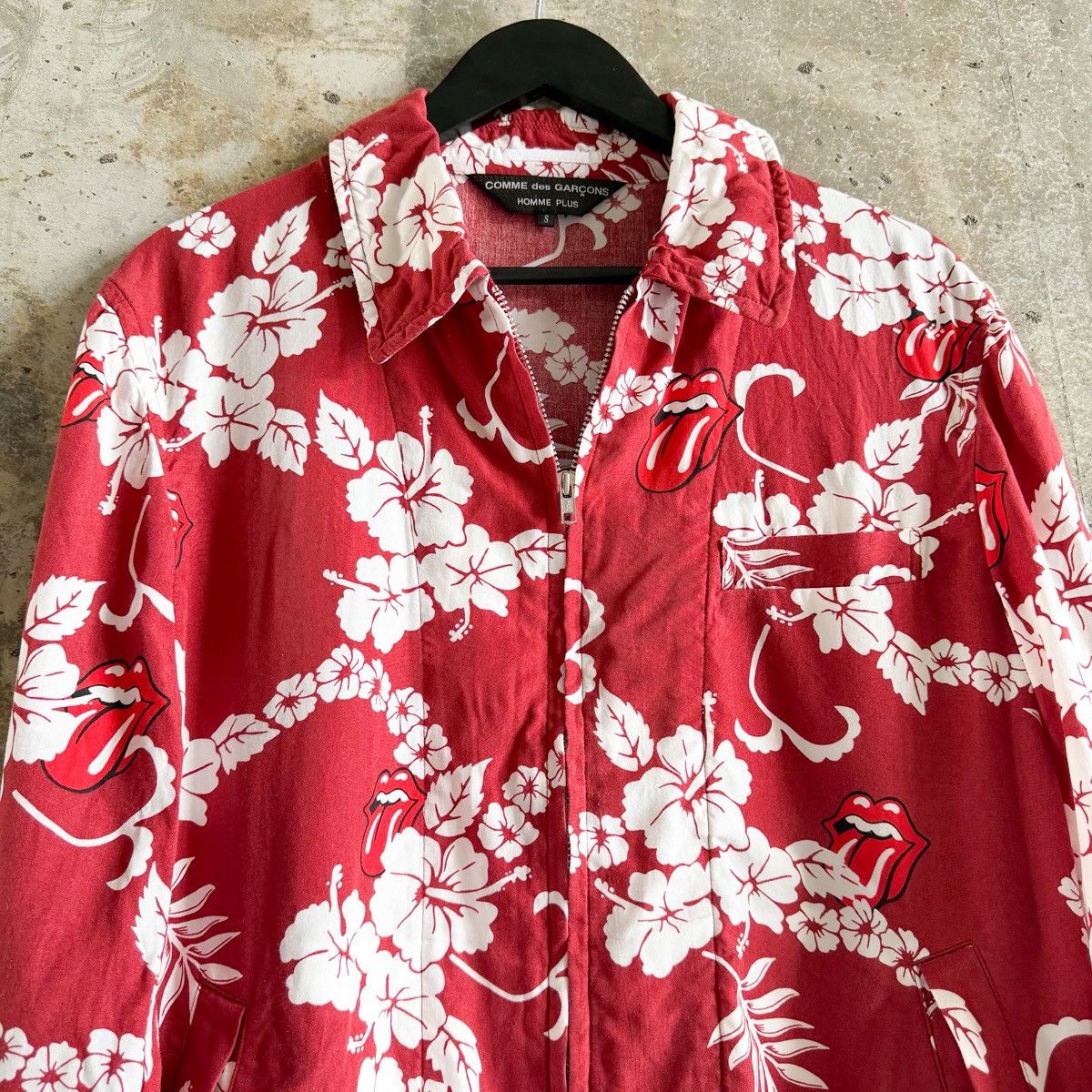 Comme des Garcons Homme Plus × The Rolling Stones CDG homme Plus AD2005 Rolling Stones Hawaiian Zip Shirt Size US S / EU 44-46 / 1 - 3 Thumbnail