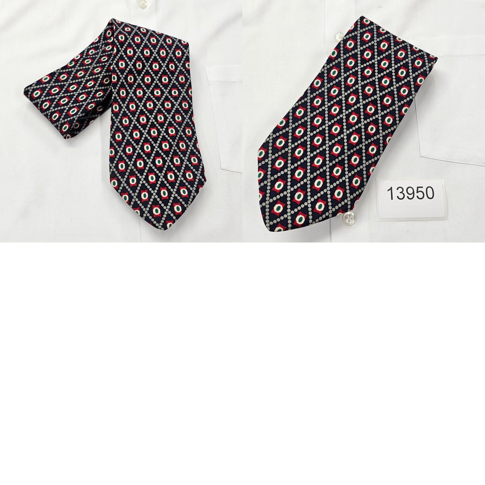 Brooks Brothers VINTAGE Brooks Brothers Necktie Mens Blue 100% Silk Geometric Preppy USA 57" x 3.75" Tie Mens Blue Silk Geometric Preppy Ivy 58X3.75 USA Size ONE SIZE - 8 Thumbnail
