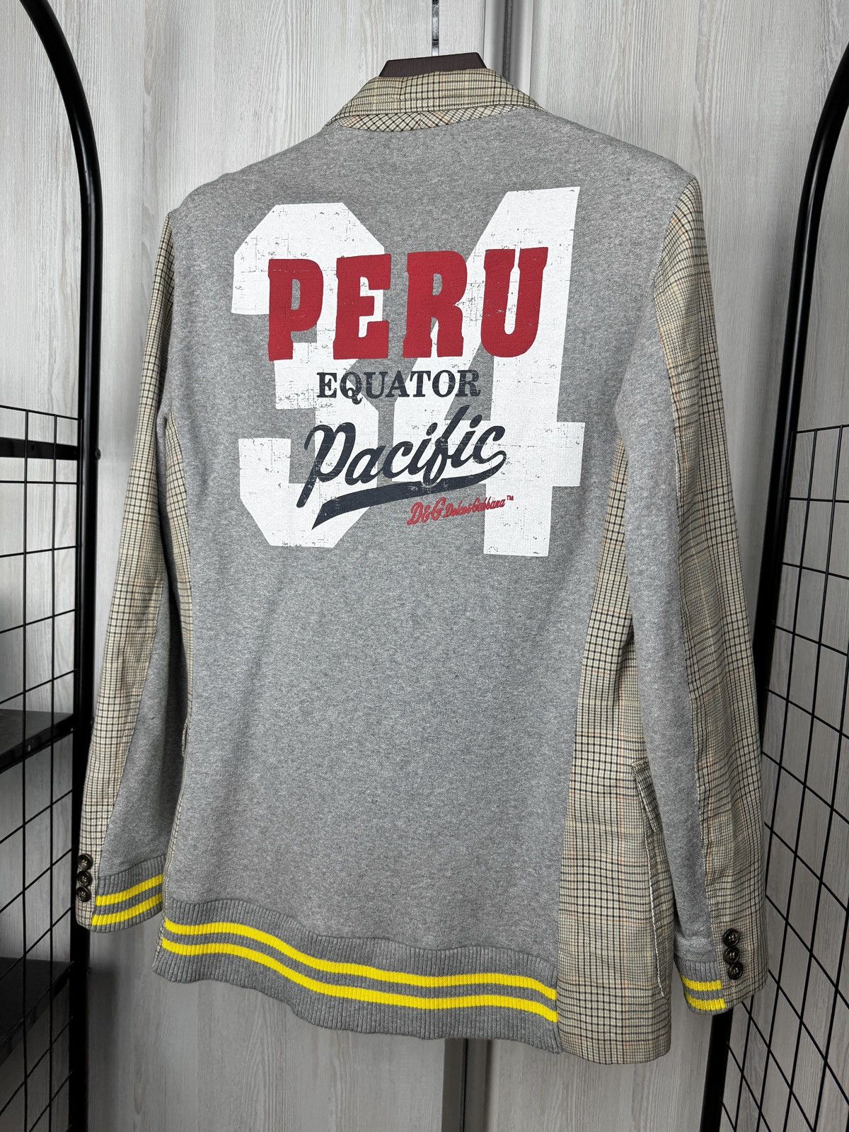 RARE Dolce & Gabbana Deconstruct PERU Equator Pacific blazer