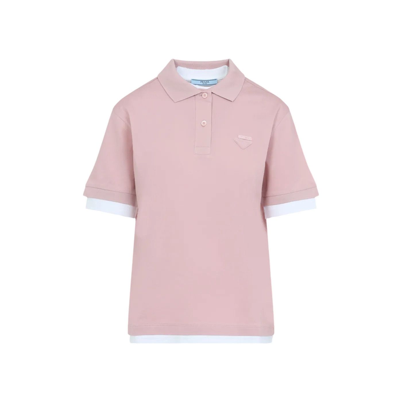 PRADA $1120 Pink Cotton Polo Shirt New & Authentic (Women's