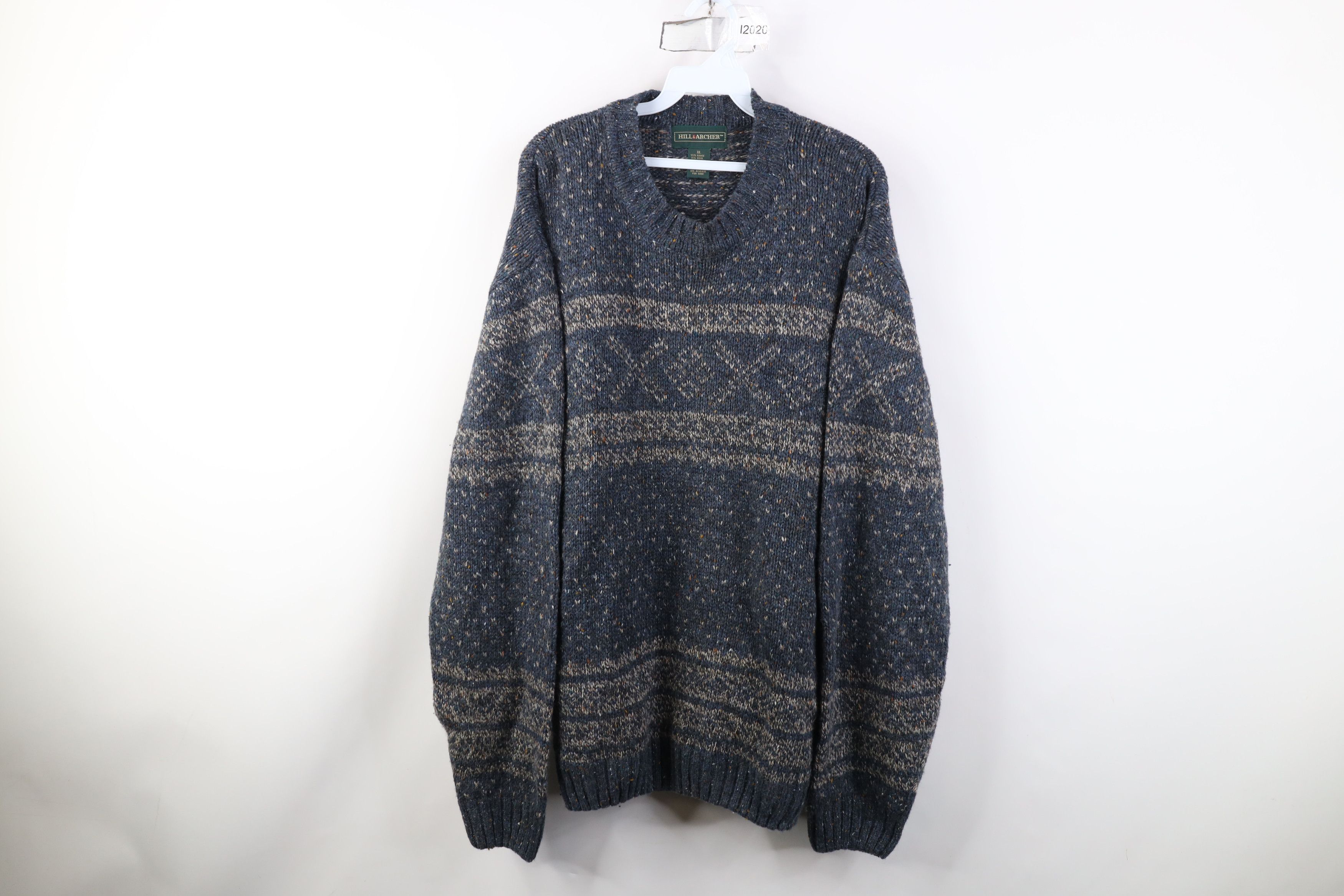 Vintage Vintage 90s Streetwear Fair Isle Wool Blend Knit Sweater Size US XL / EU 56 / 4 - 1 Thumbnail