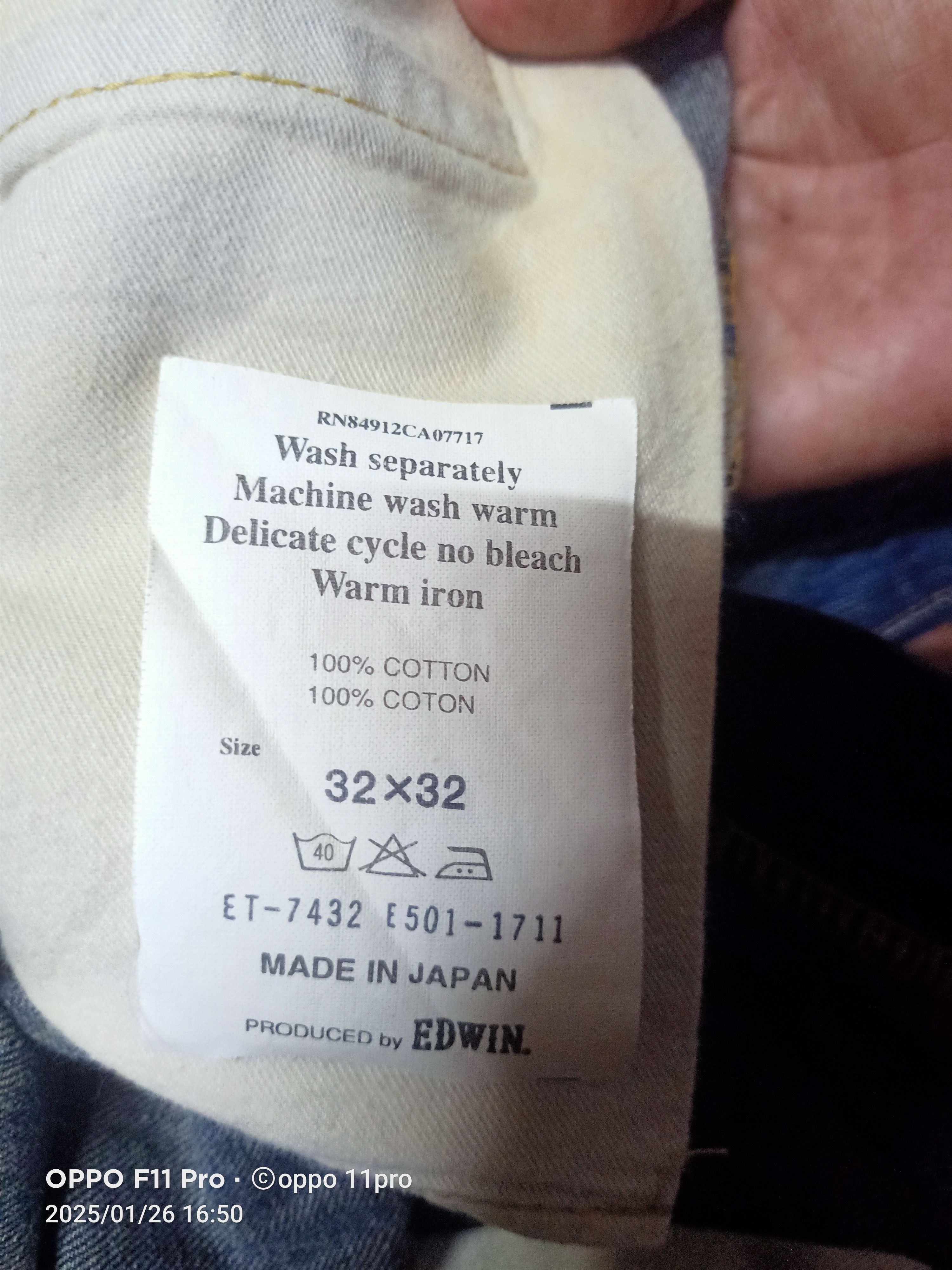 Edwin × Japanese Brand × Le Grande Bleu (L.G.B.) Edwin Vintage Flare Denim Stonewash Size US 34 / EU 50 - 10 Thumbnail