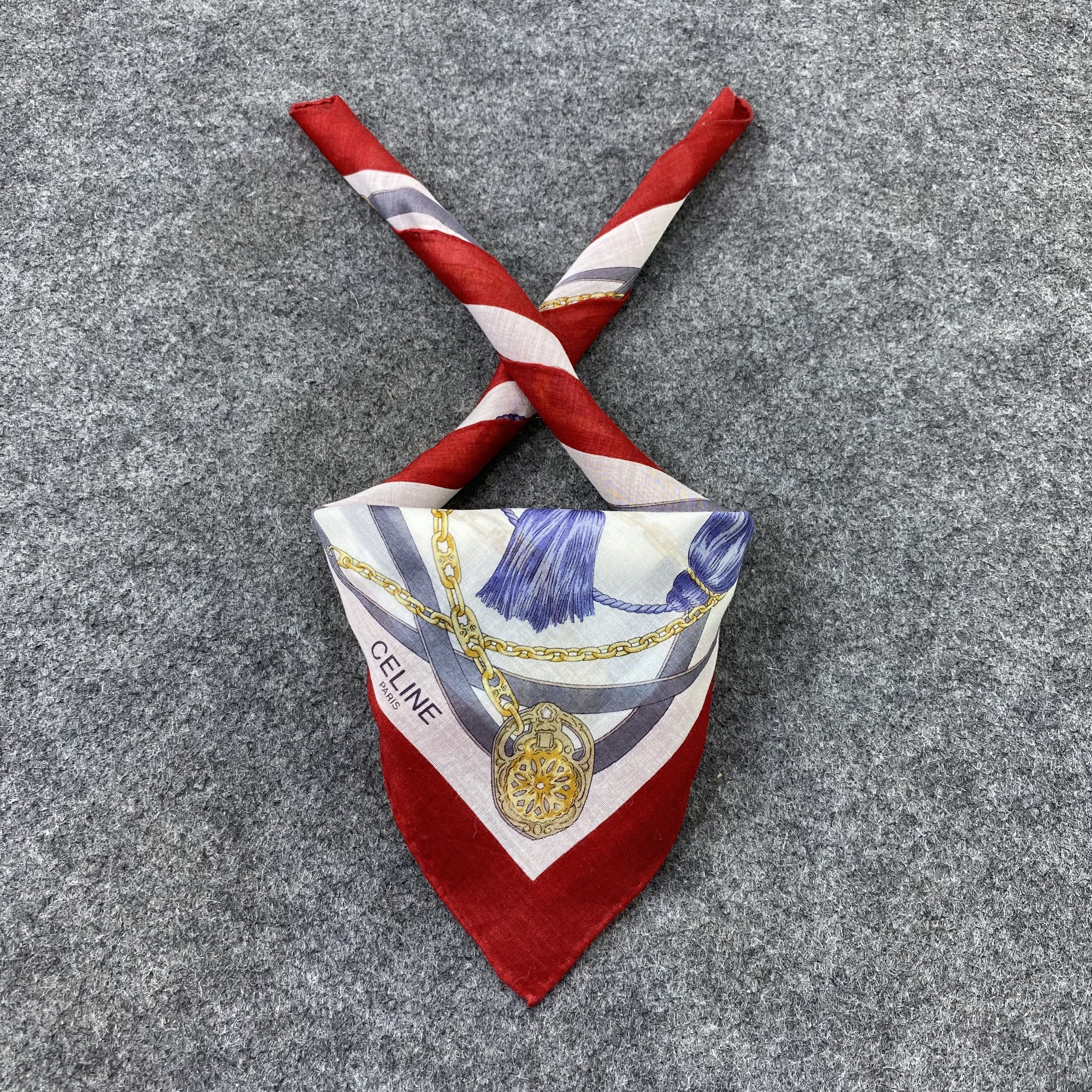 Celine Celine Handkerchief Neckerchief Bandana-B1769 Size ONE SIZE - 2 Thumbnail