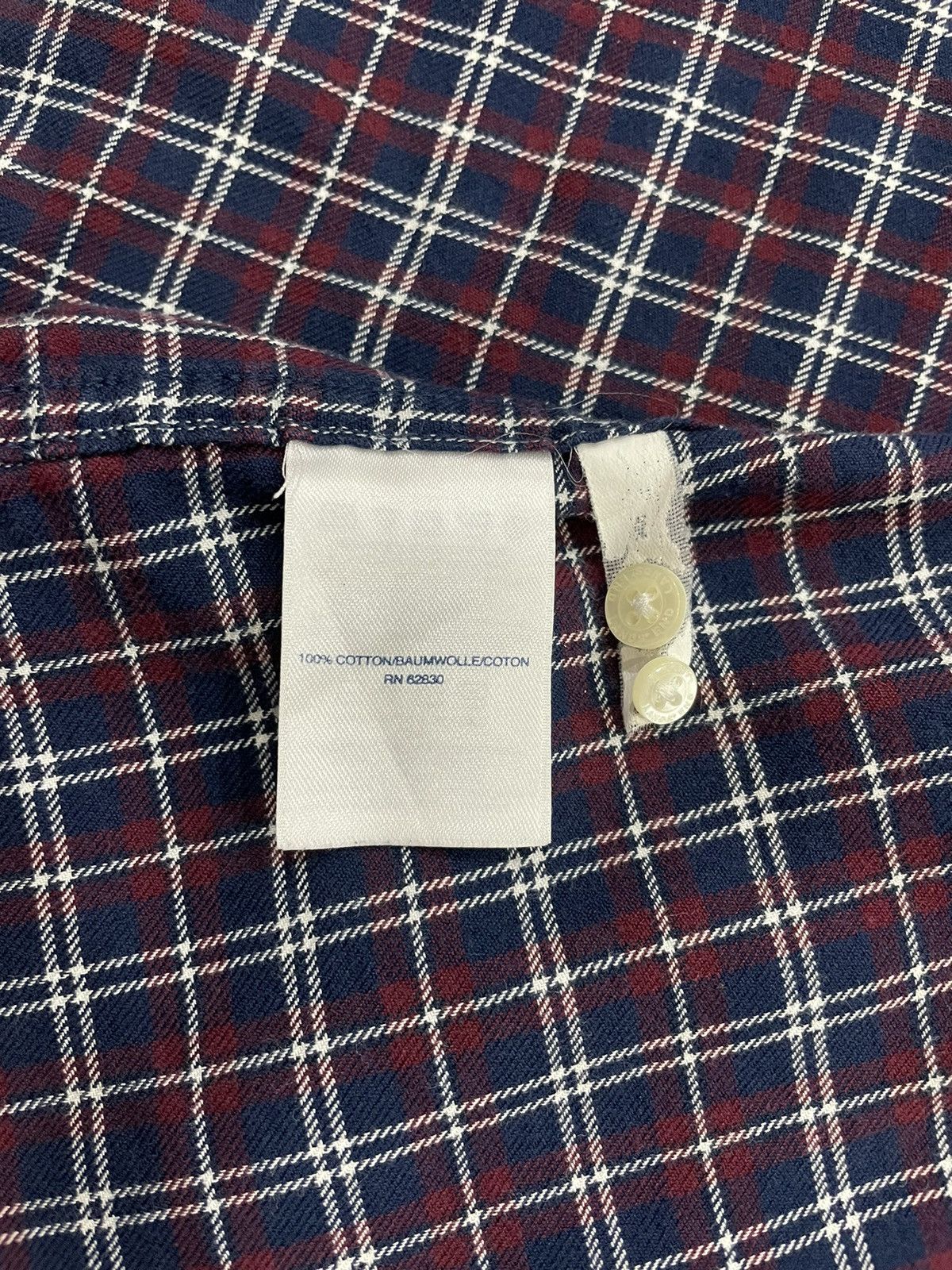 Flannel × Japanese Brand × Lands' End Vintage Land’s End Travis Scott Style Tartan Plaid Flannel Size US L / EU 52-54 / 3 - 11 Thumbnail