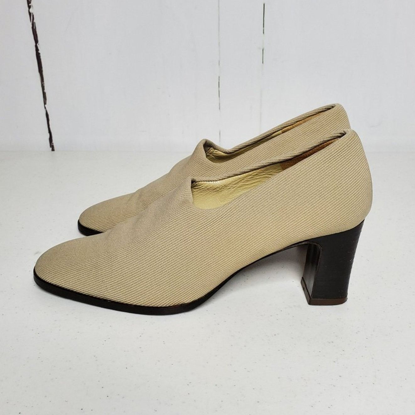 Charles Jourdan Charles Jourdan Stretch Fabric Slip On Loafers Vintage 6.5 Size US 6.5 / IT 36.5 - 9 Thumbnail