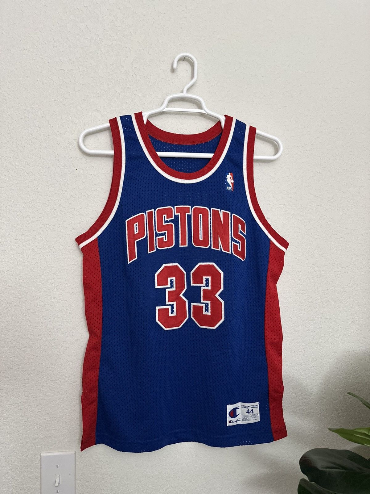 Champion × NBA × Vintage Vintage Detroit Pistons Grant Hill Authentic Champion Jersey Size US L / EU 52-54 / 3 - 2 Thumbnail