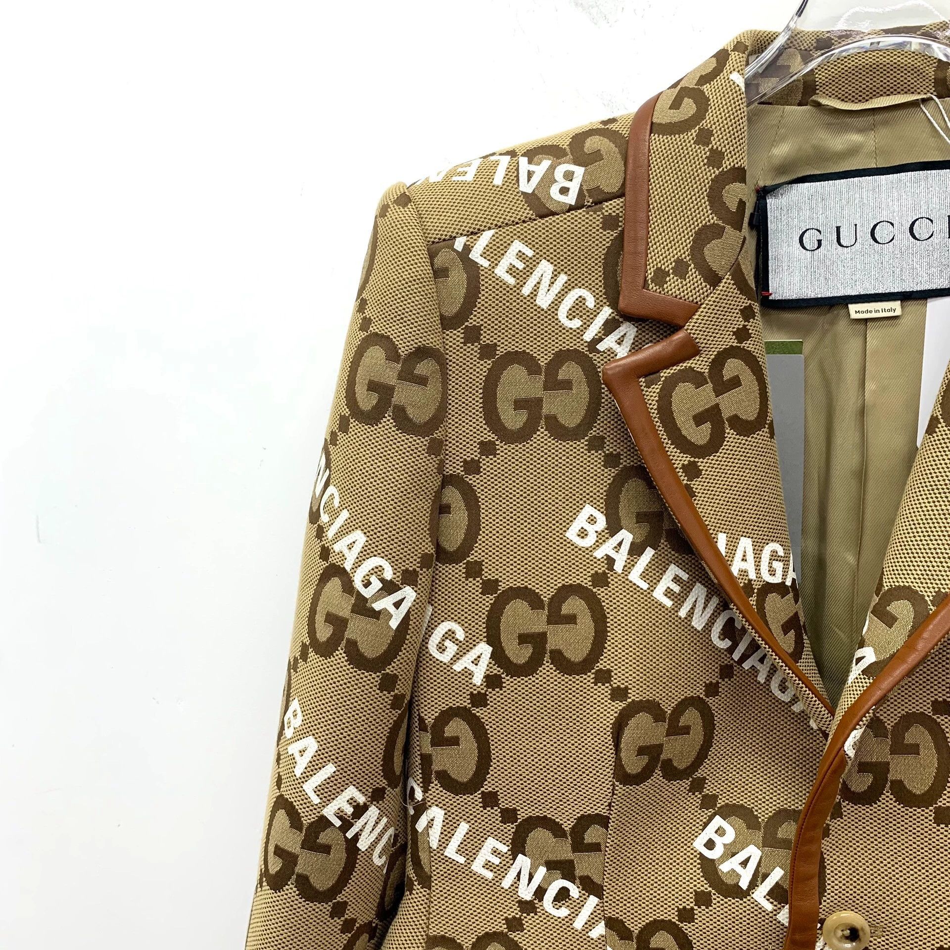 Gucci Gucci x Balenciaga single-breasted long-sleeved jacket Size US M / EU 48-50 / 2 - 3 Thumbnail