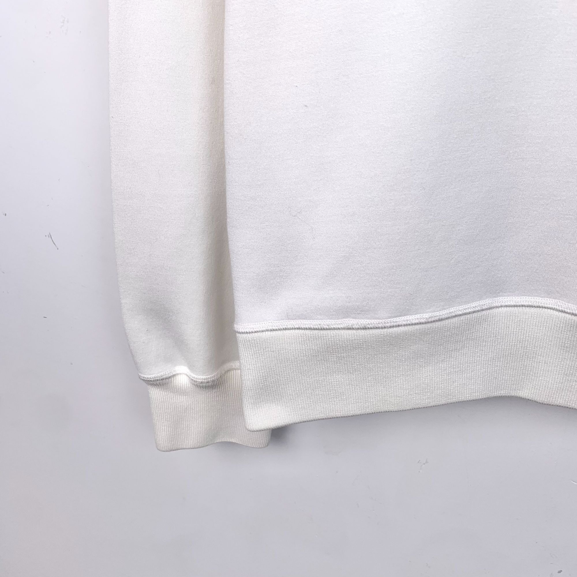 Miu Miu Miu Miu White Cotton Beaded Bow Embellished Long Sleeve Swea Size XS / US 0-2 / IT 36-38 - 8 Thumbnail