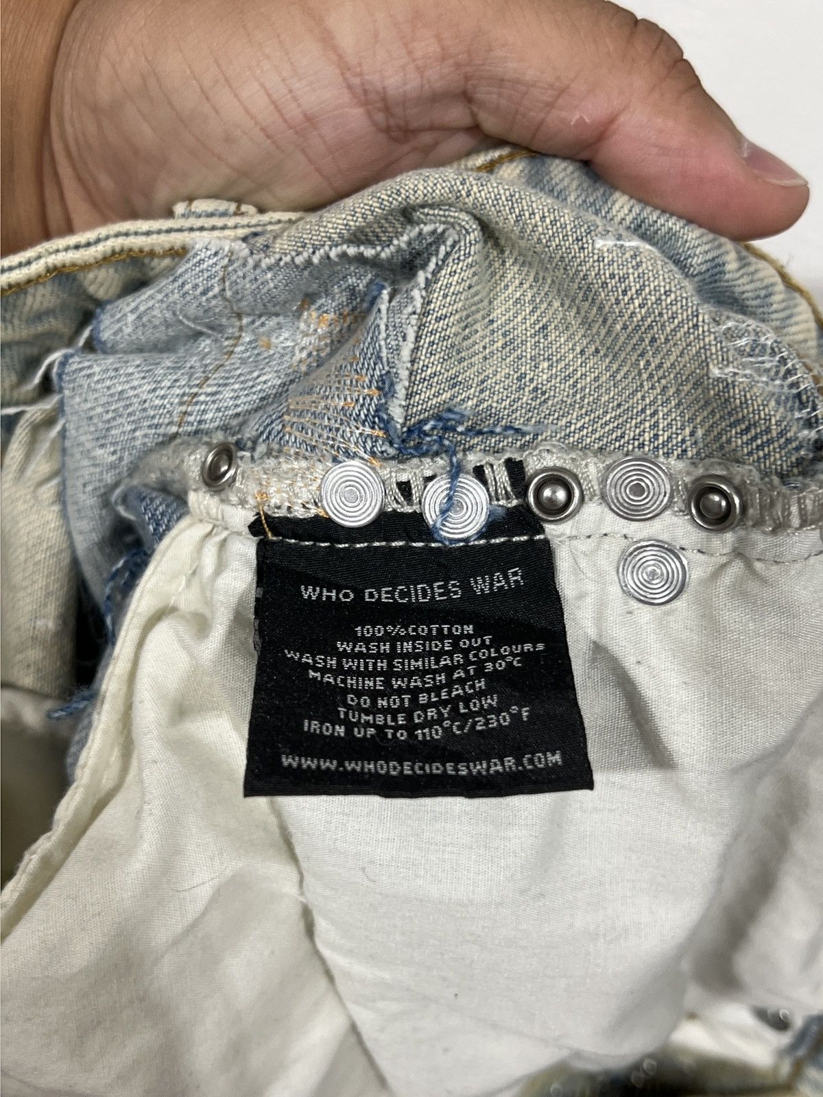 Who Decides War Who Decides War Studded Glass Denim Size US 32 / EU 48 - 8 Thumbnail