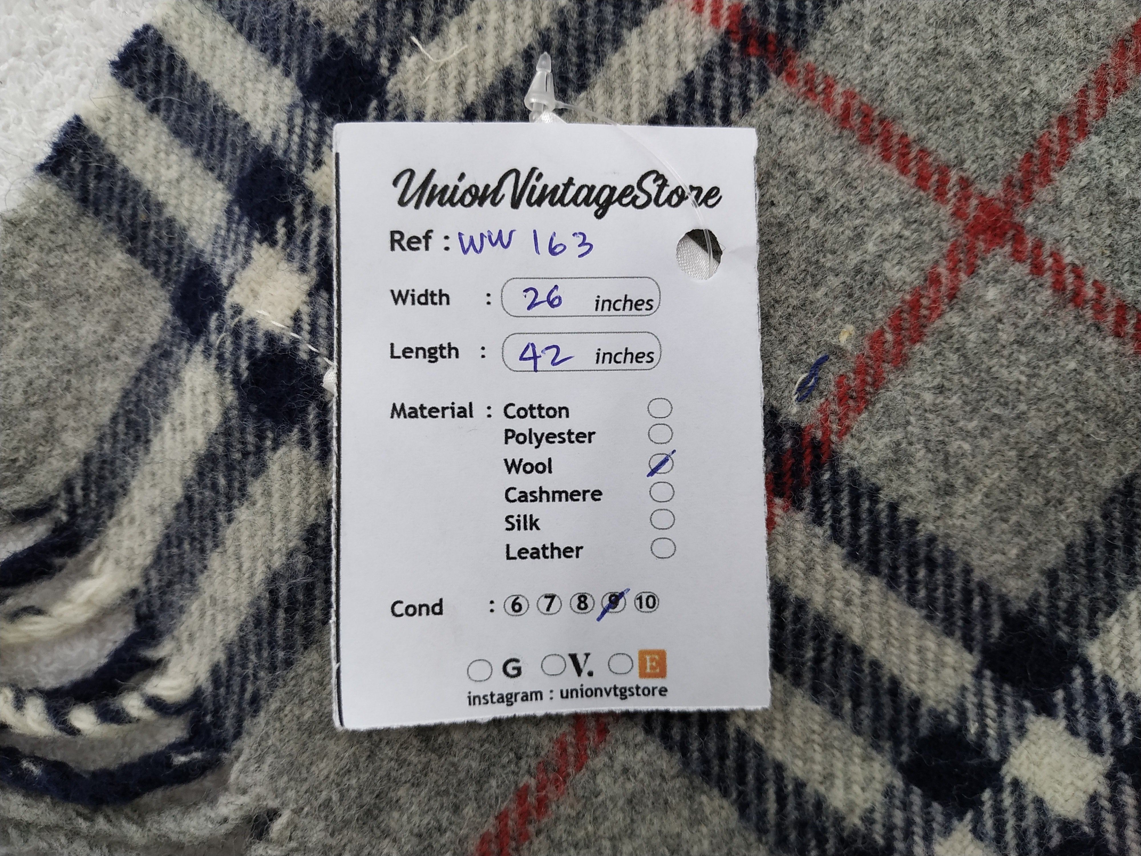 Burberry × Vintage Burberry Scarf / Muffler / Neckwear - WW163 Size ONE SIZE - 9 Thumbnail