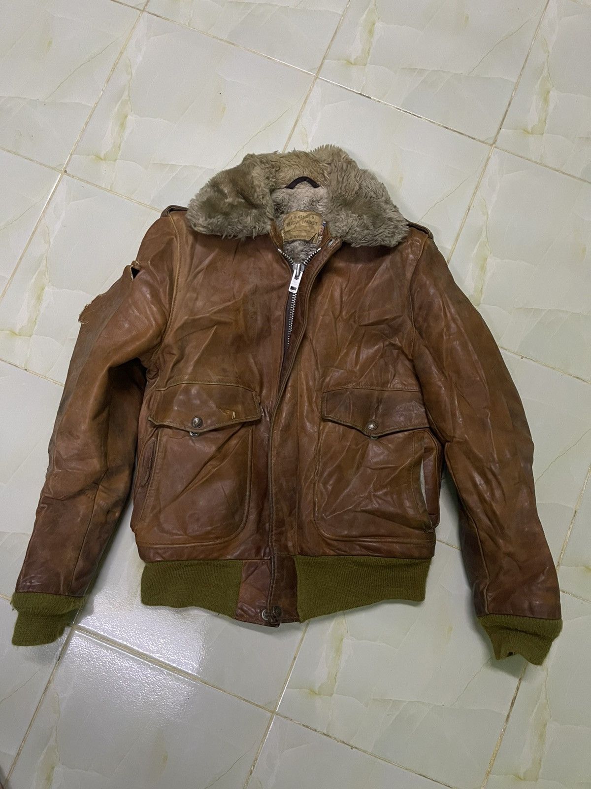 Schott Vtg Schott Leather Jacket Motorcycle Schott NYC Schott Size US S / EU 44-46 / 1 - 1 Thumbnail