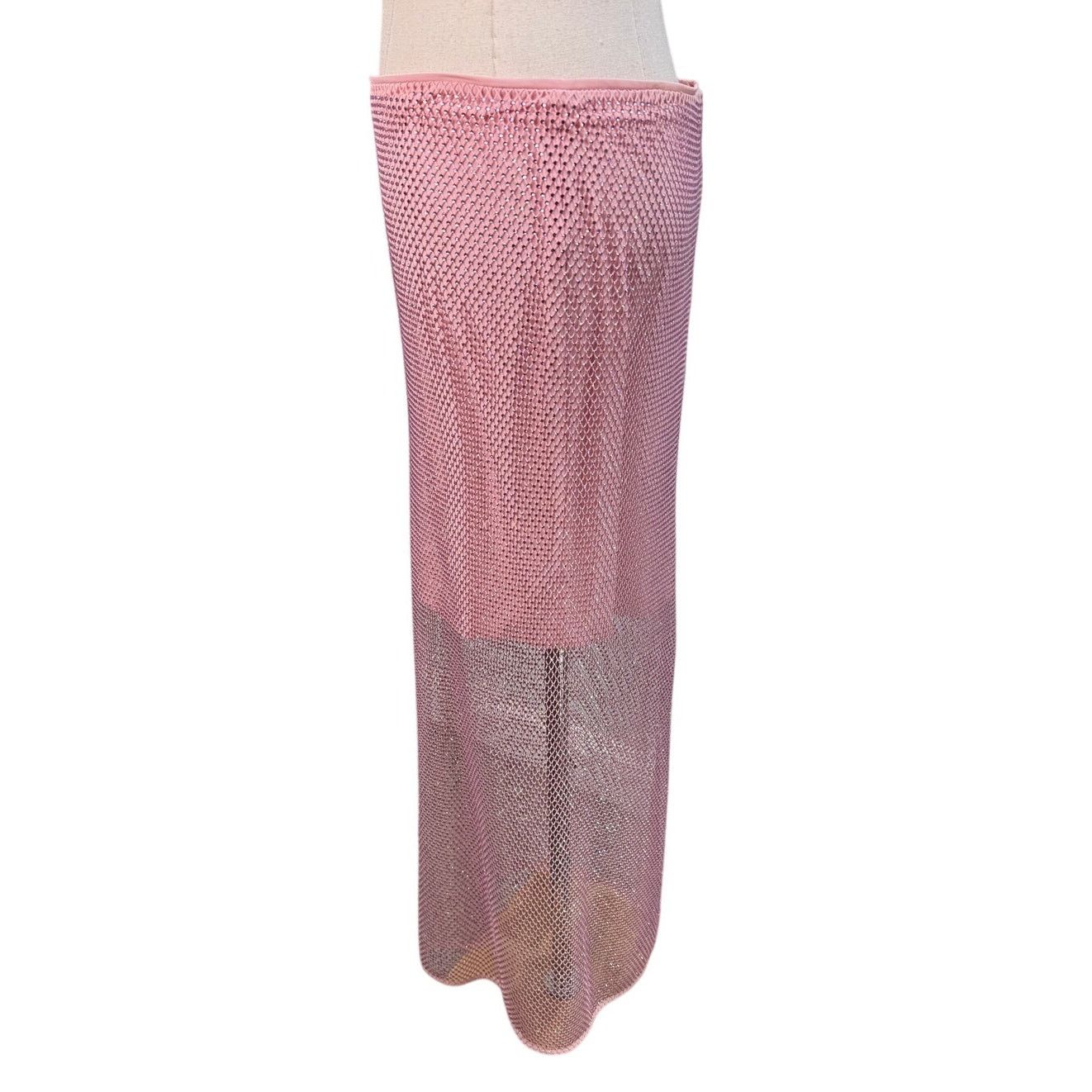 Alice + Olivia Alice + Olivia Maeve Crystal-Embellished Skirt pink size 12 Size 34" / US 12 / IT 48 - 6 Thumbnail