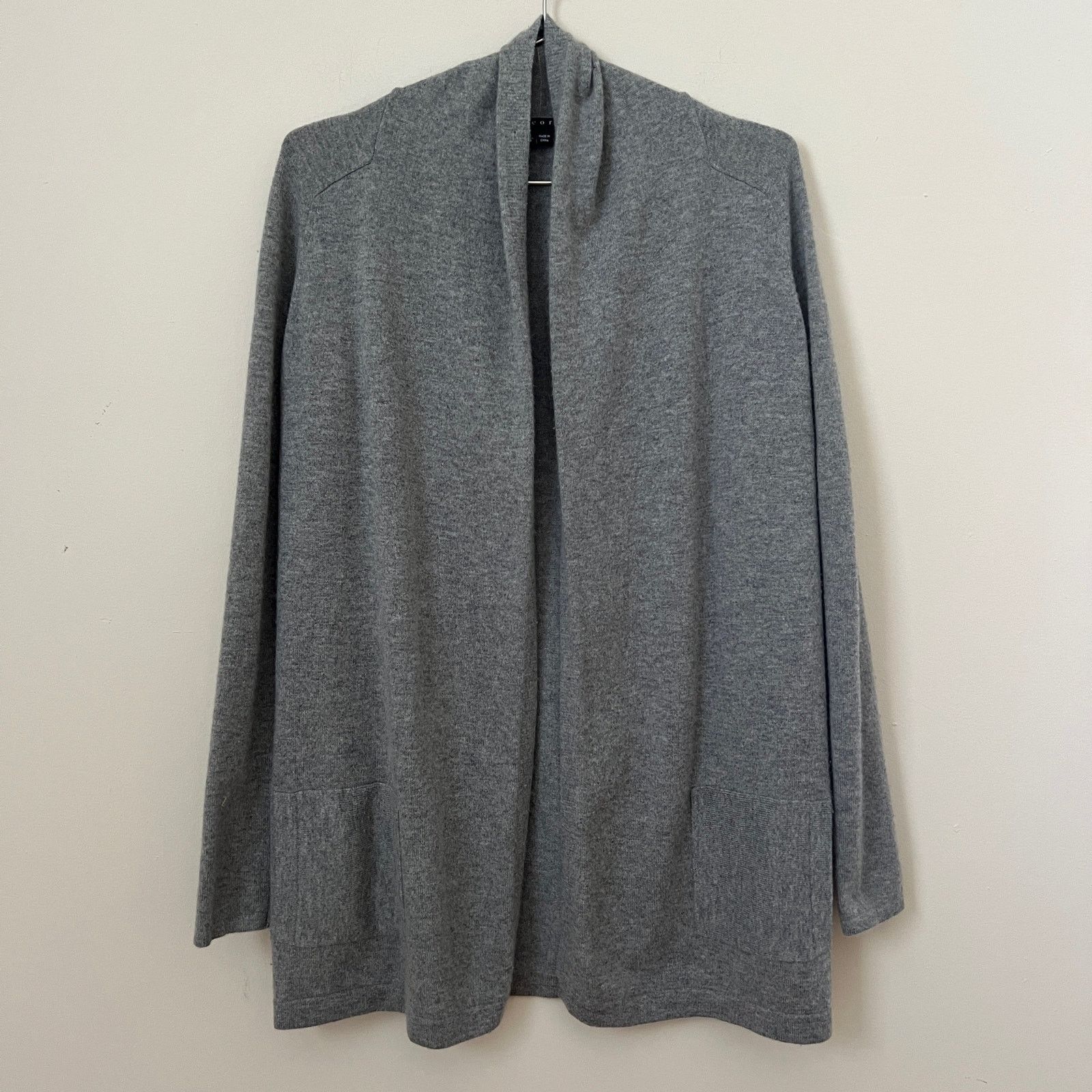 Theory Theory Womens Gray Open Cardigan 100% Cashmere Size S Size S / US 4 / IT 40 - 1 Thumbnail
