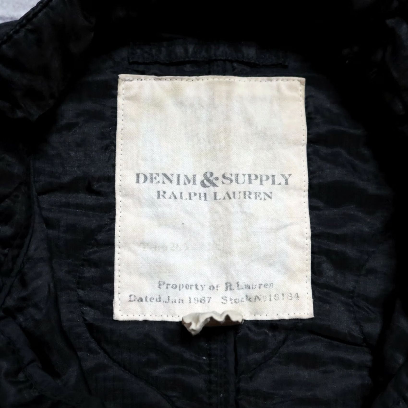 Vintage Denim & Supply Ralph Lauren M-65 Jacket Men S Black Nylon Shirt Size US S / EU 44-46 / 1 - 5 Thumbnail