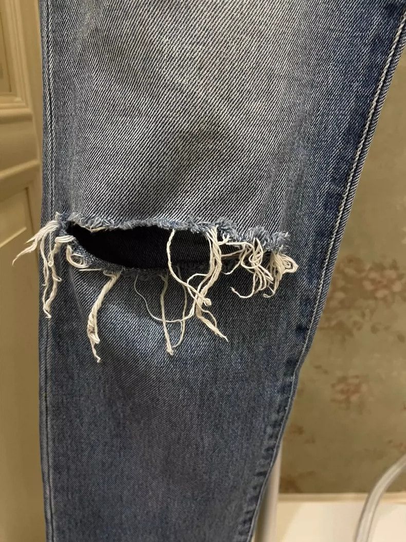 Saint Laurent Paris Saint Laurent Paris Knife cut jeans Size US 30 / EU 46 - 2 Thumbnail