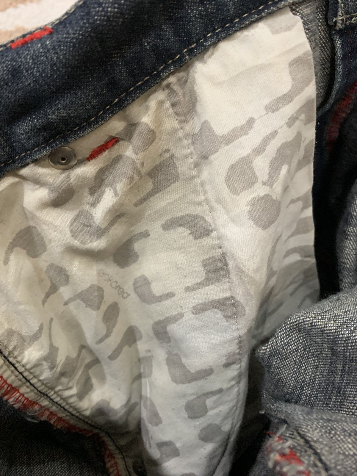 Ecko Unltd. × Vintage Ecko red denim hype jeans Size US 34 / EU 50 - 8 Thumbnail