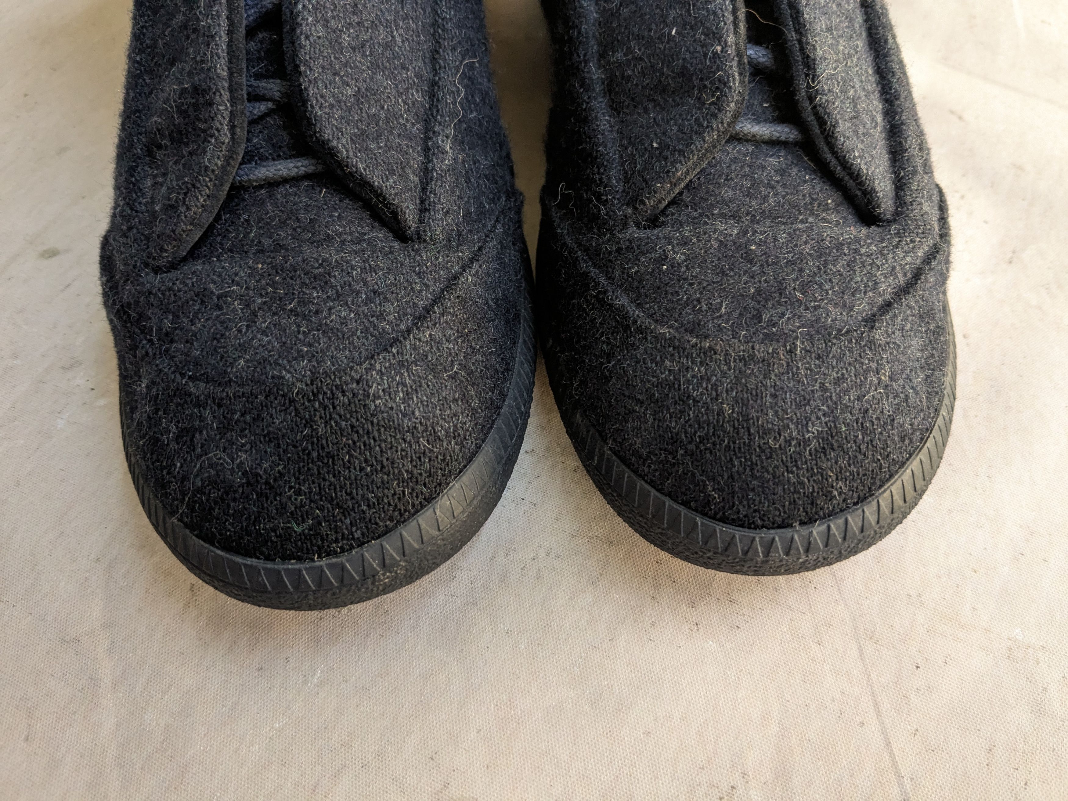 Maison Margiela Maison Margiela Future Navy Blue 8 41 Wool High Tops Size US 8 / EU 41 - 2 Thumbnail