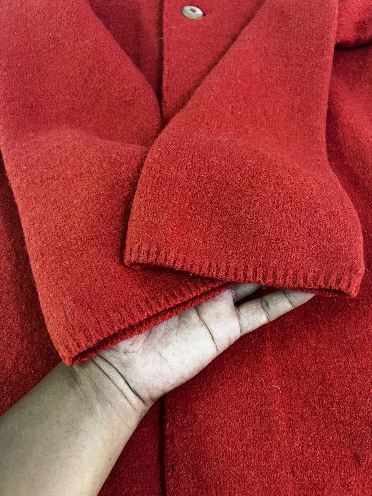45rpm RARE🔥 45rpm Wool Knit long Overcoat in Brick Orange Size US M / EU 48-50 / 2 - 6 Thumbnail
