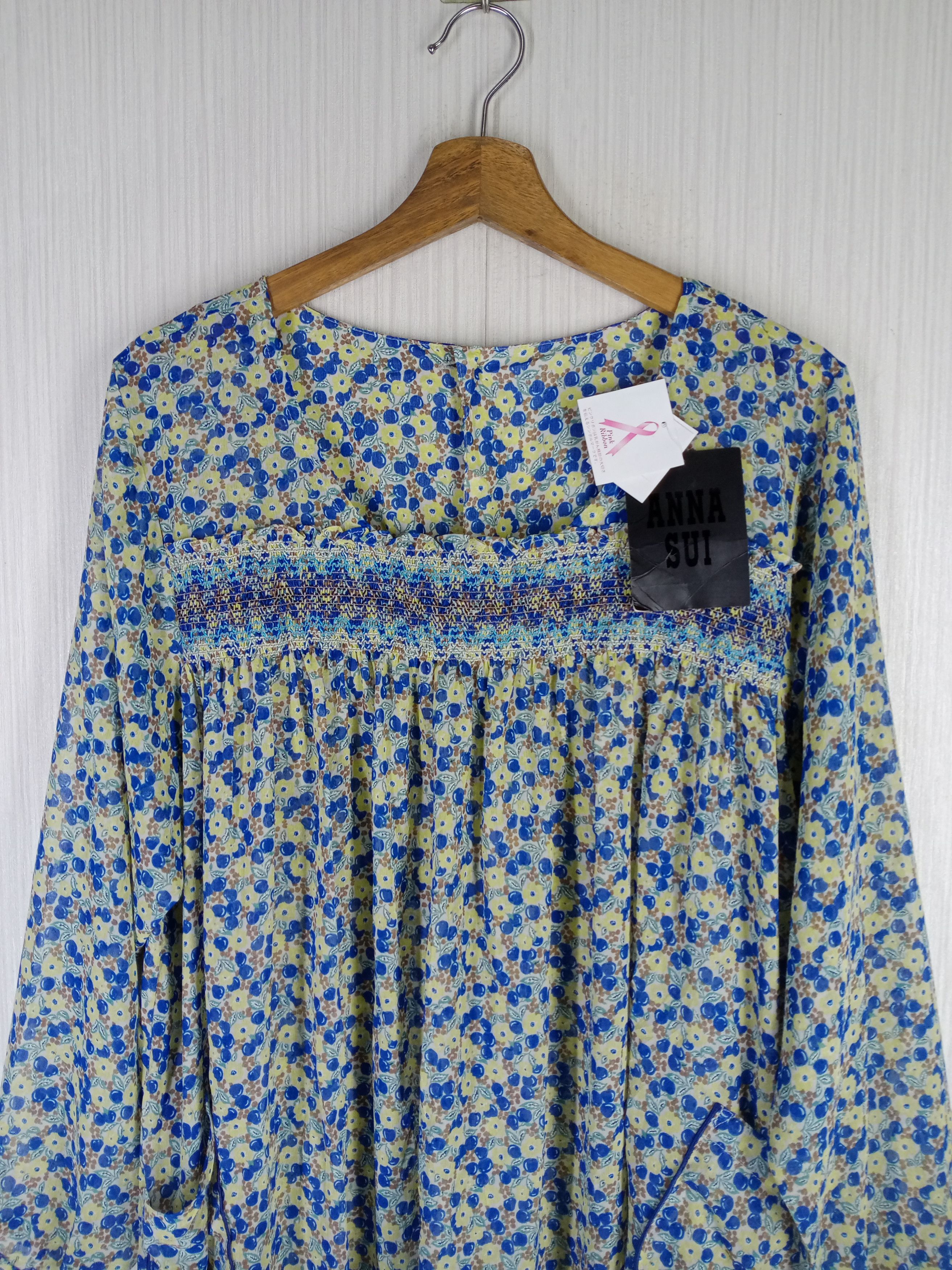 Anna Sui Rare Vintage ANNA SUI Long Sleeve Dress Size M / US 6-8 / IT 42-44 - 3 Thumbnail