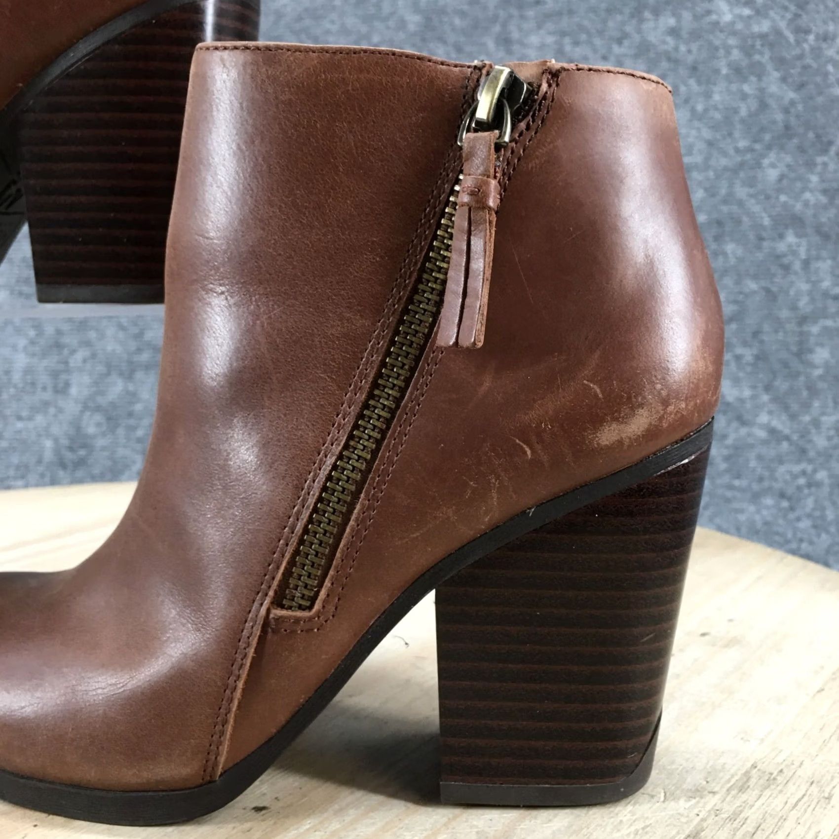 Kenneth Cole Kenneth Cole Reaction Boots Womens 6M Might Win Ankle Bootie Brown Leather Heels Size US 6 / IT 36 - 3 Thumbnail