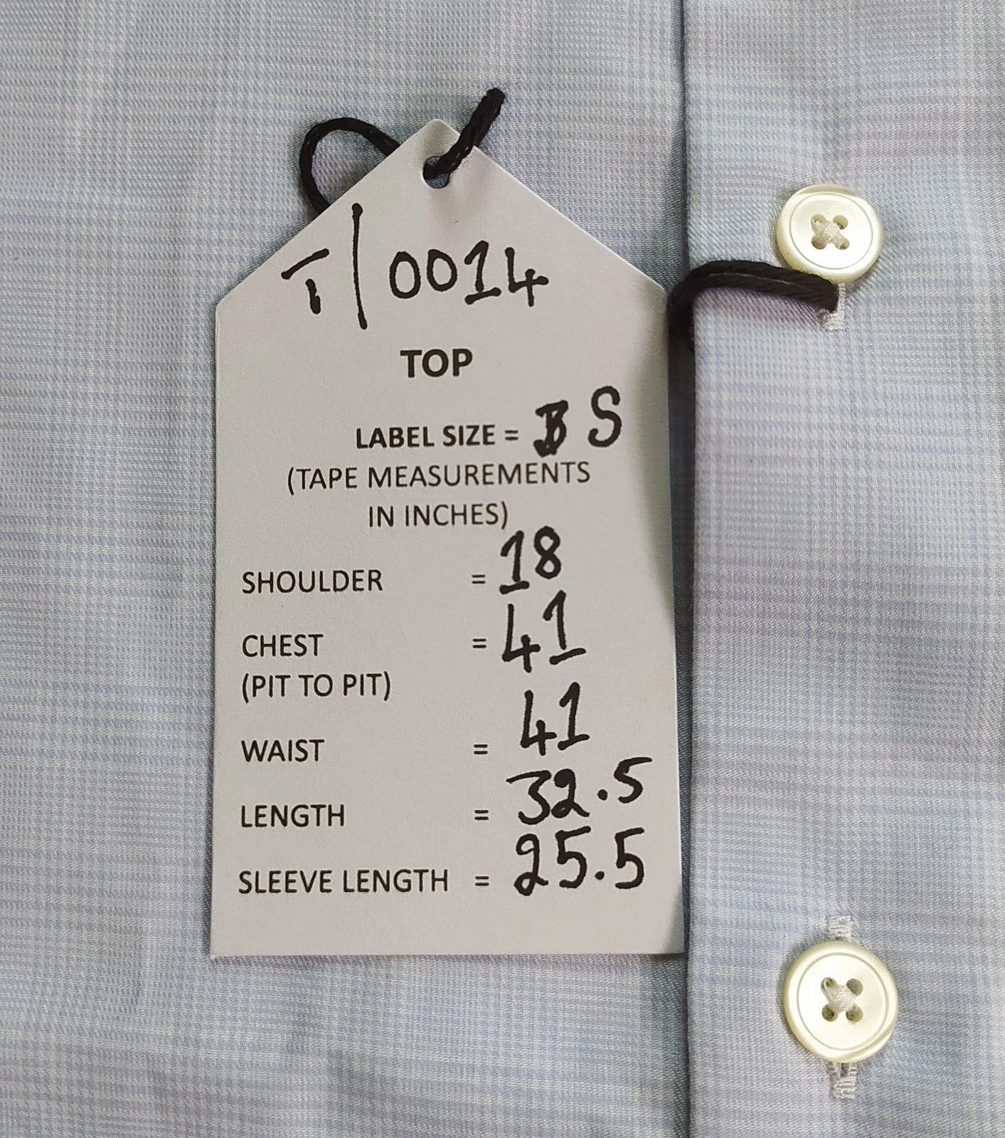 Thomas Pink Thomas Pink Formal Tailored Fit Mini Check Shirt T 0014 Size US S / EU 44-46 / 1 - 5 Thumbnail