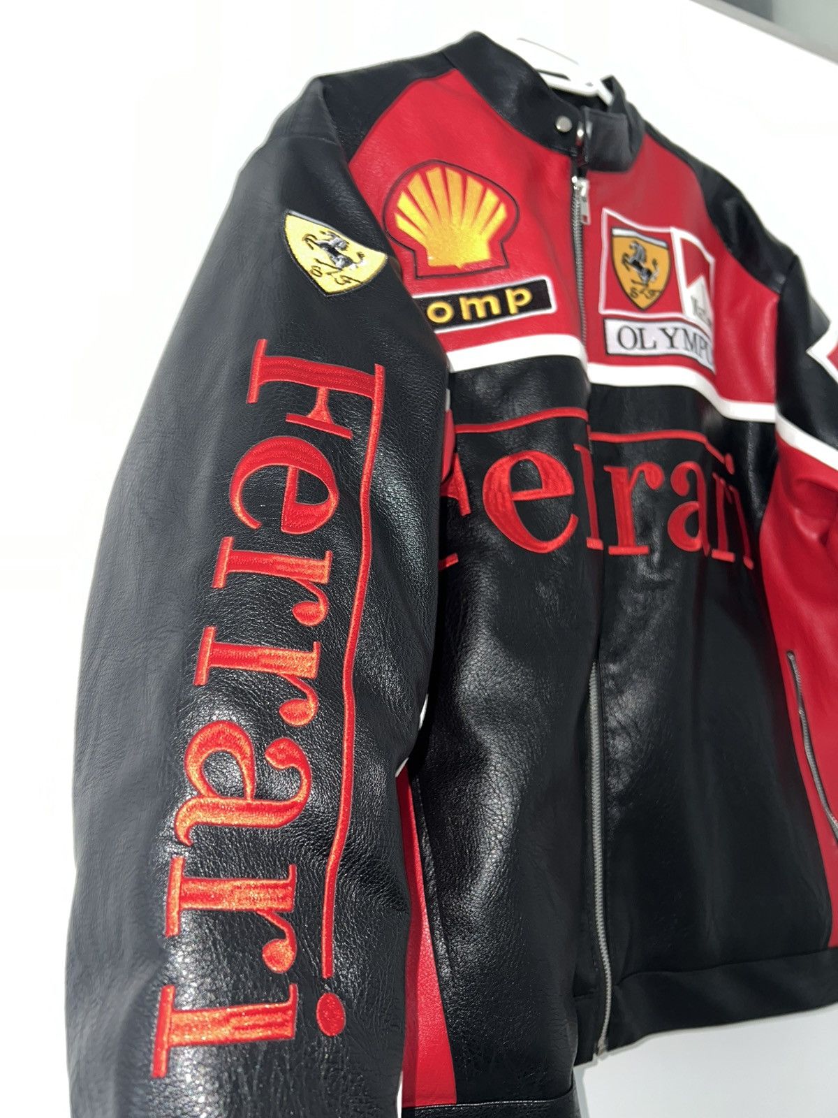 Other × Vintage Ferrari Racing leather Jacket Size US M / EU 48-50 / 2 - 10 Thumbnail